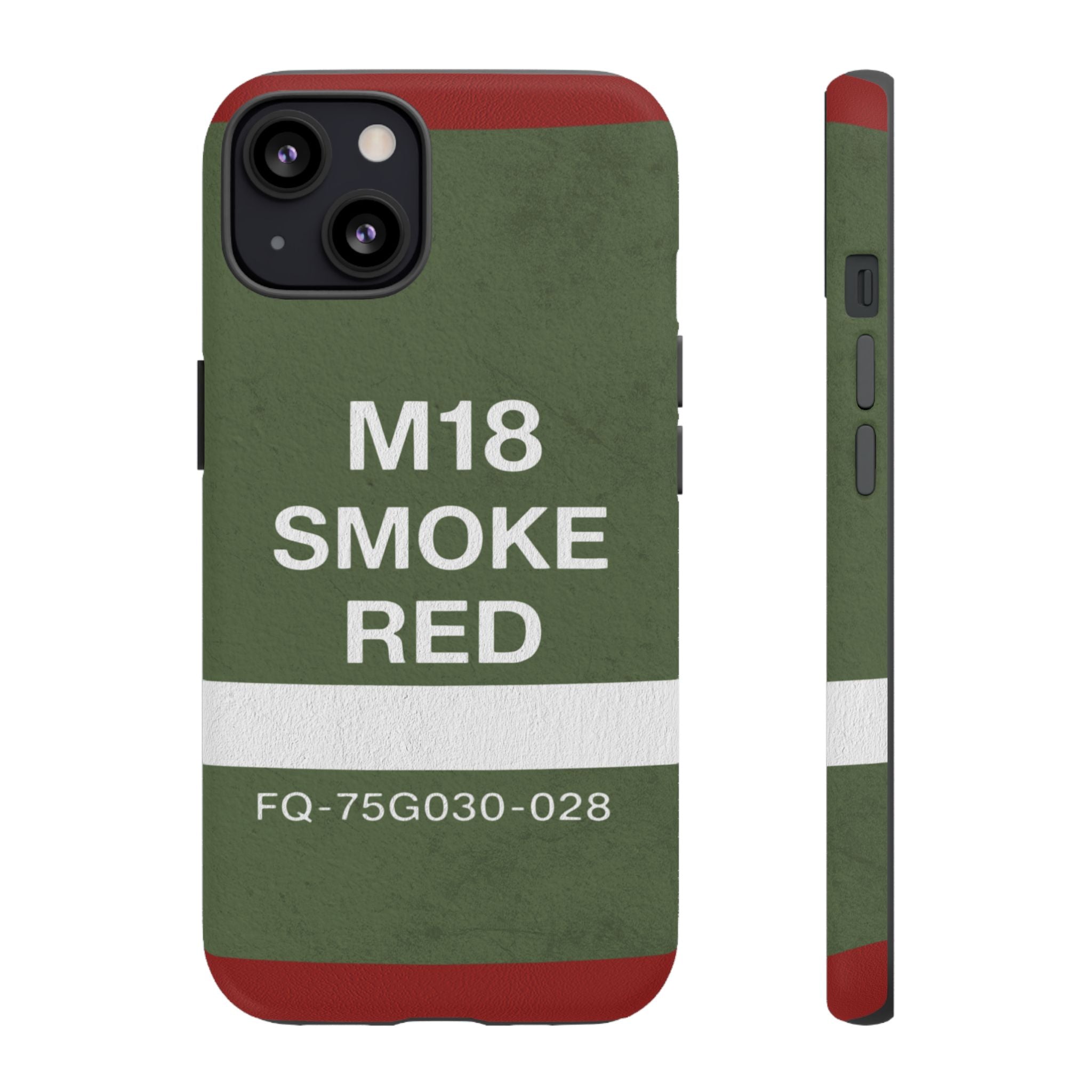 M18 Smoke Red Tough Phone Case | Military-Inspired Dual Layer Protective Cover