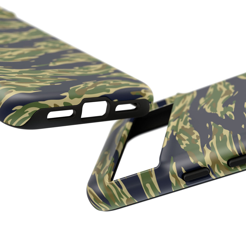 Tiger Stripe Camo Tough Phone Case | Military-Inspired Dual-Layer Protection