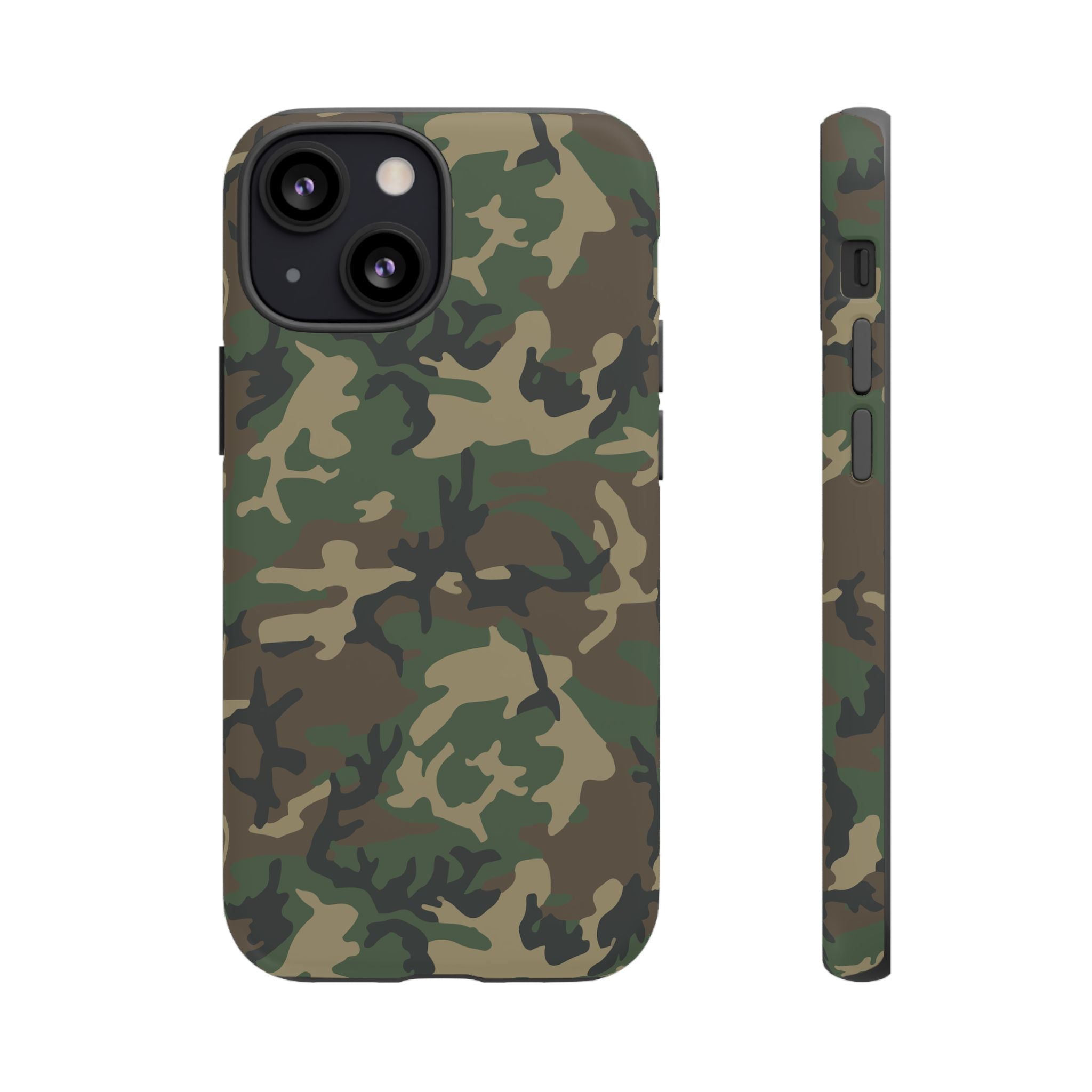 Woodland (M81) Tough Phone Case — Military-Inspired Dual-Layer Protective Cover