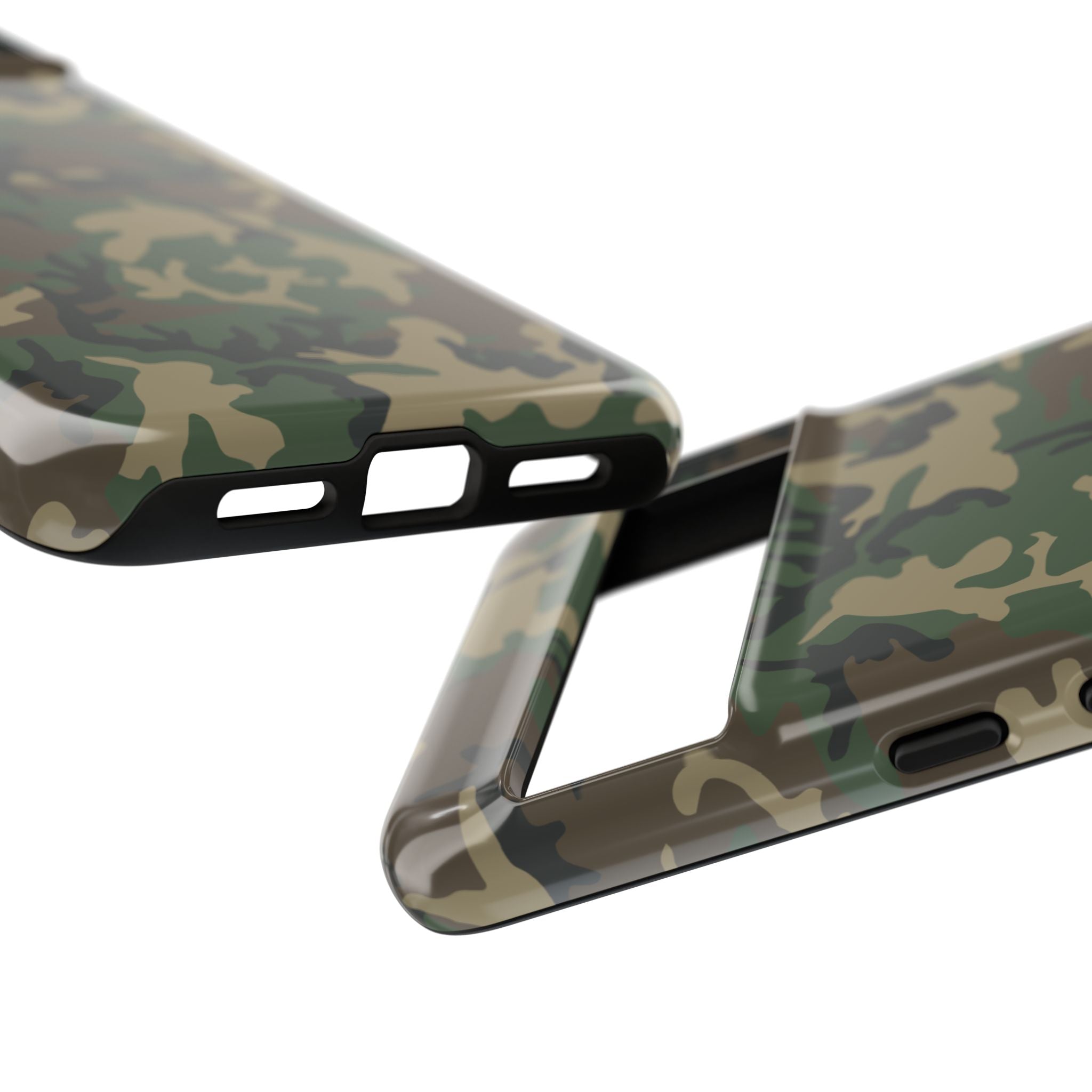 Woodland (M81) Tough Phone Case — Military-Inspired Dual-Layer Protective Cover