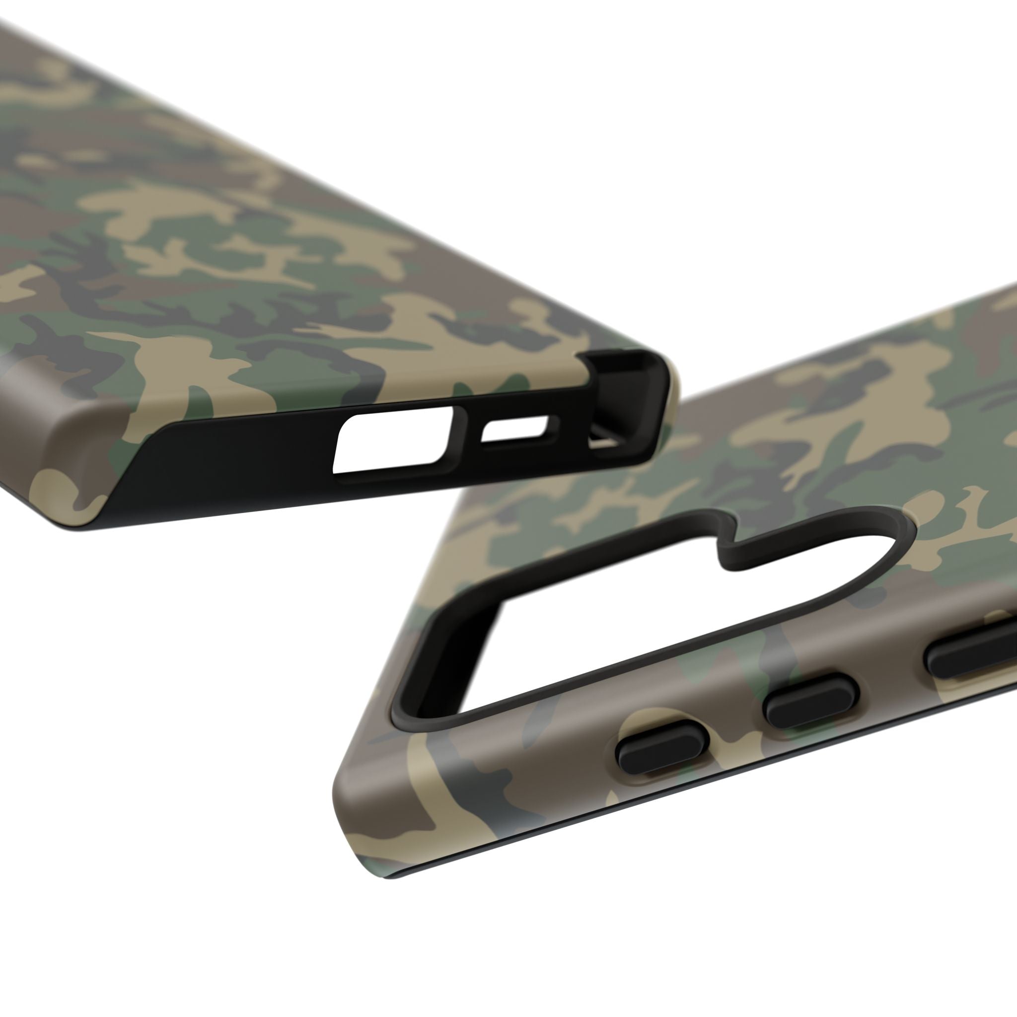 Woodland (M81) Tough Phone Case — Military-Inspired Dual-Layer Protective Cover