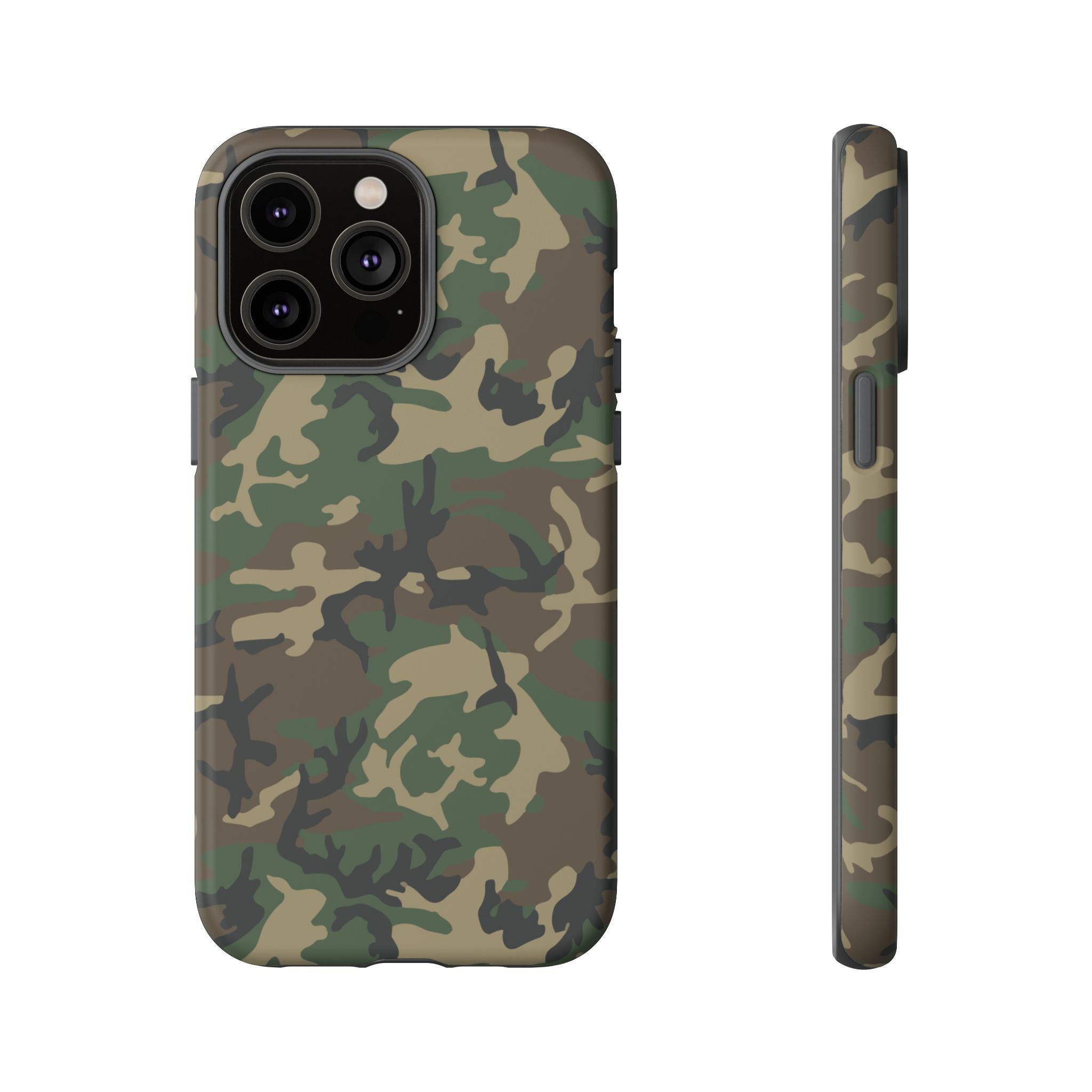 Woodland (M81) Tough Phone Case — Military-Inspired Dual-Layer Protective Cover