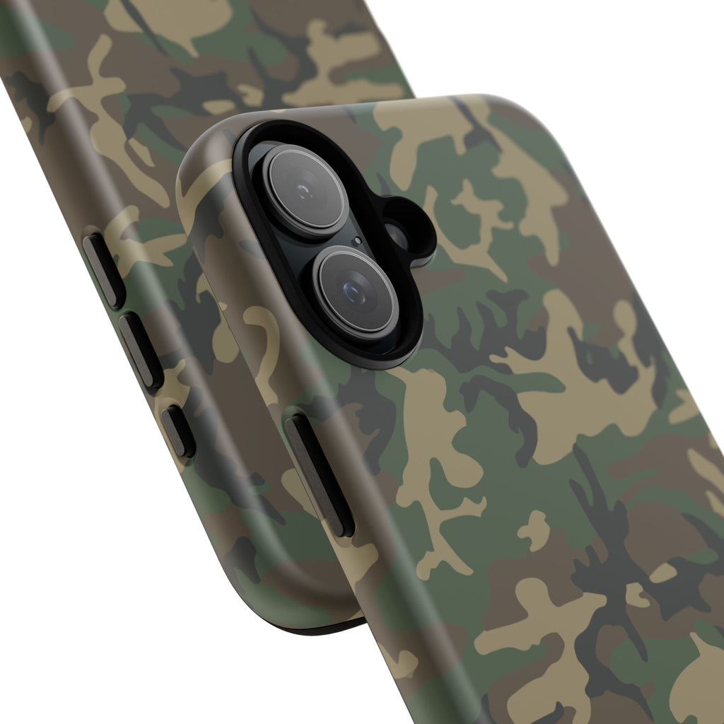 Woodland (M81) Tough Phone Case — Military-Inspired Dual-Layer Protective Cover