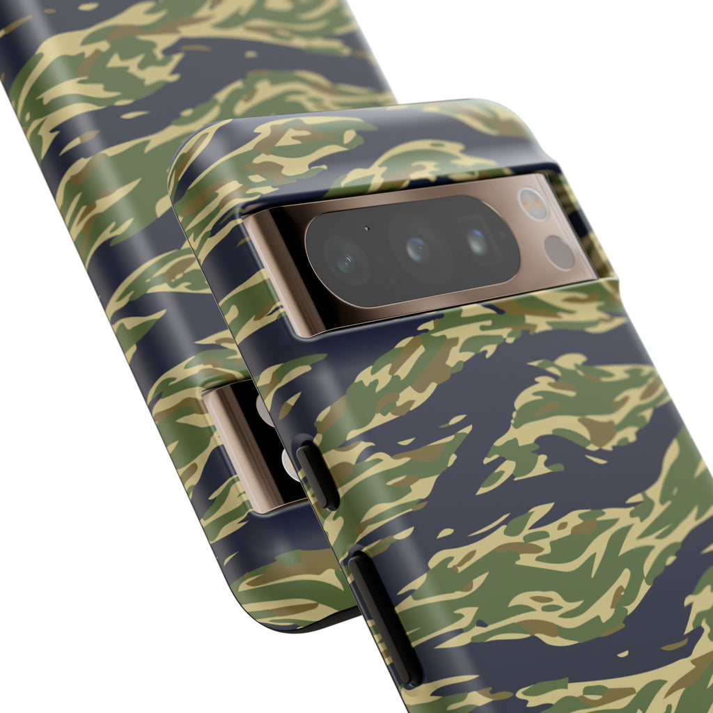 Tiger Stripe Camo Tough Phone Case | Military-Inspired Dual-Layer Protection