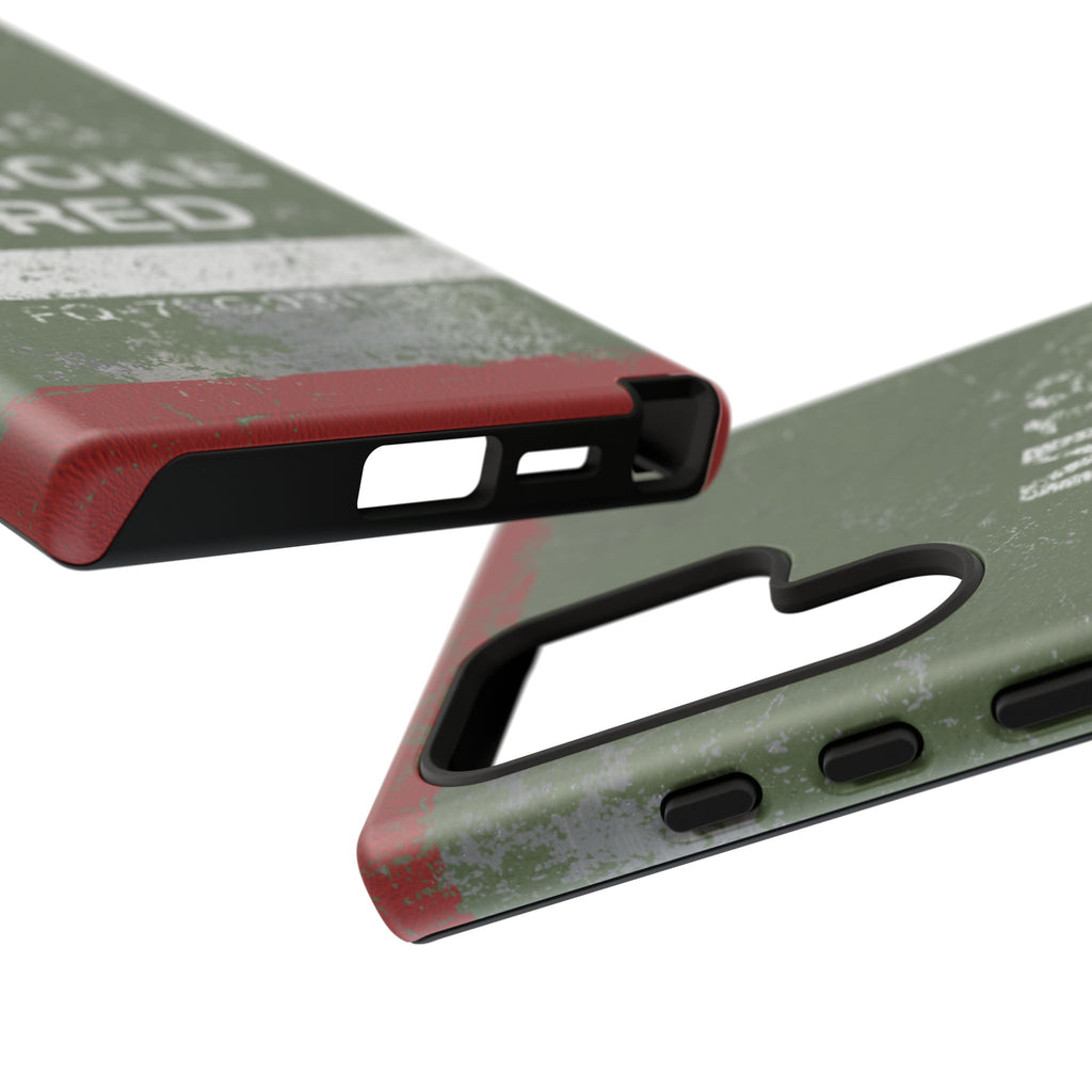 M18 Smoke Red (Distressed) Phone Case | Military-Inspired Dual Layer Protective Cover