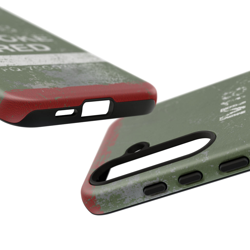 M18 Smoke Red (Distressed) Phone Case | Military-Inspired Dual Layer Protective Cover