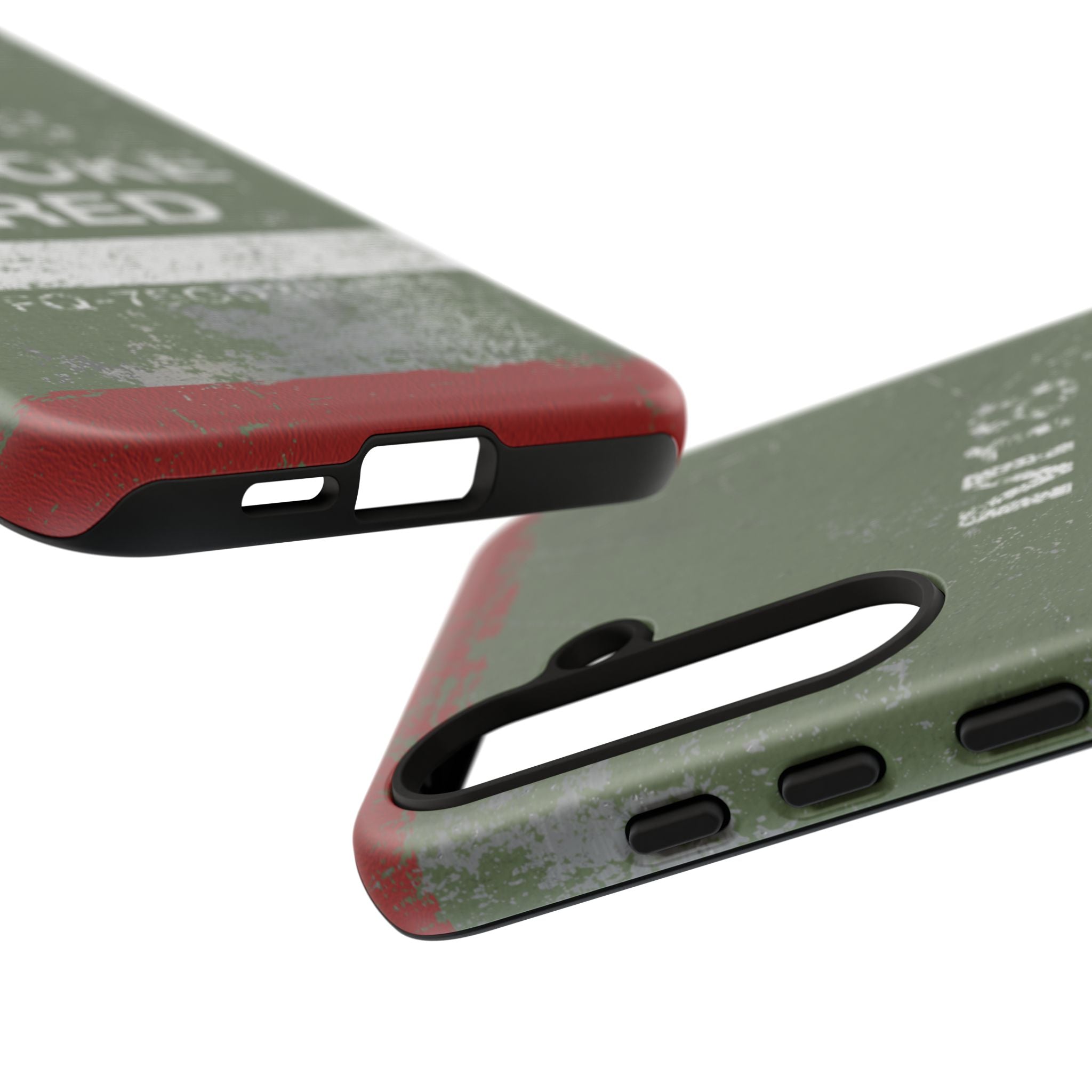 M18 Smoke Red (Distressed) Phone Case | Military-Inspired Dual Layer Protective Cover