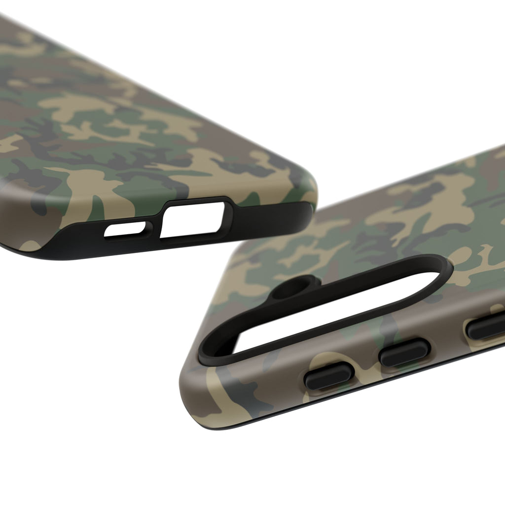 Woodland (M81) Tough Phone Case — Military-Inspired Dual-Layer Protective Cover