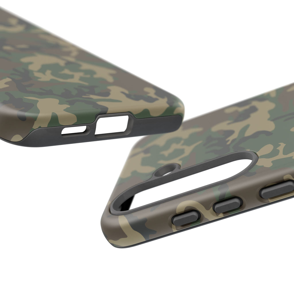 Woodland (M81) Tough Phone Case — Military-Inspired Dual-Layer Protective Cover
