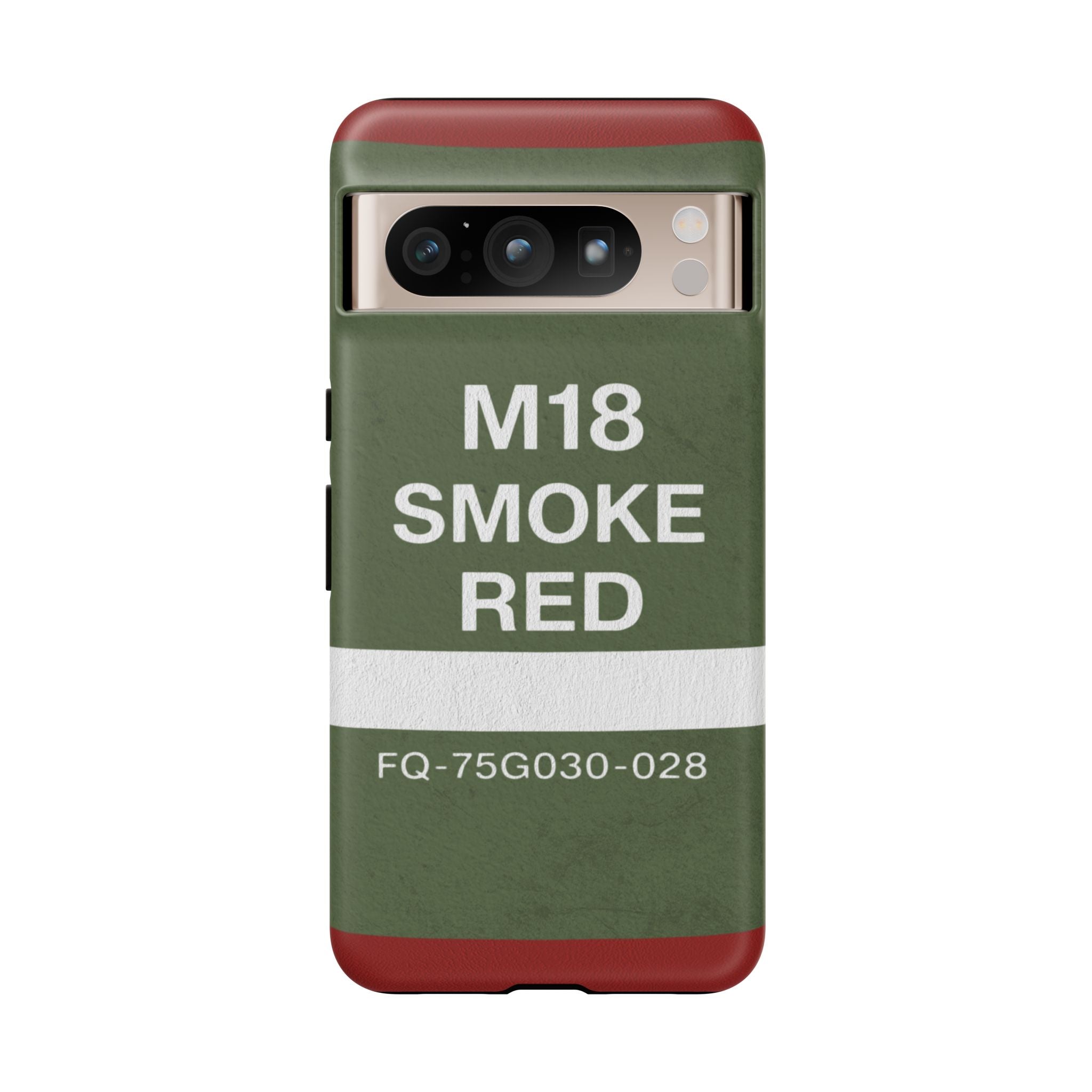 M18 Smoke Red Tough Phone Case | Military-Inspired Dual Layer Protective Cover