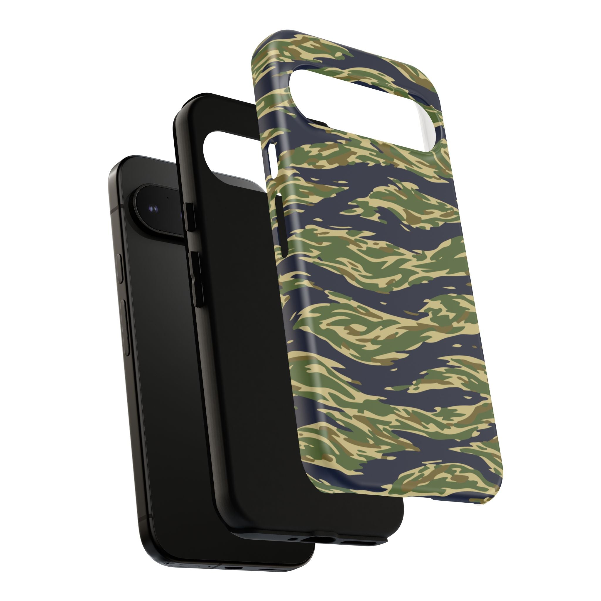 Tiger Stripe Camo Tough Phone Case | Military-Inspired Dual-Layer Protection