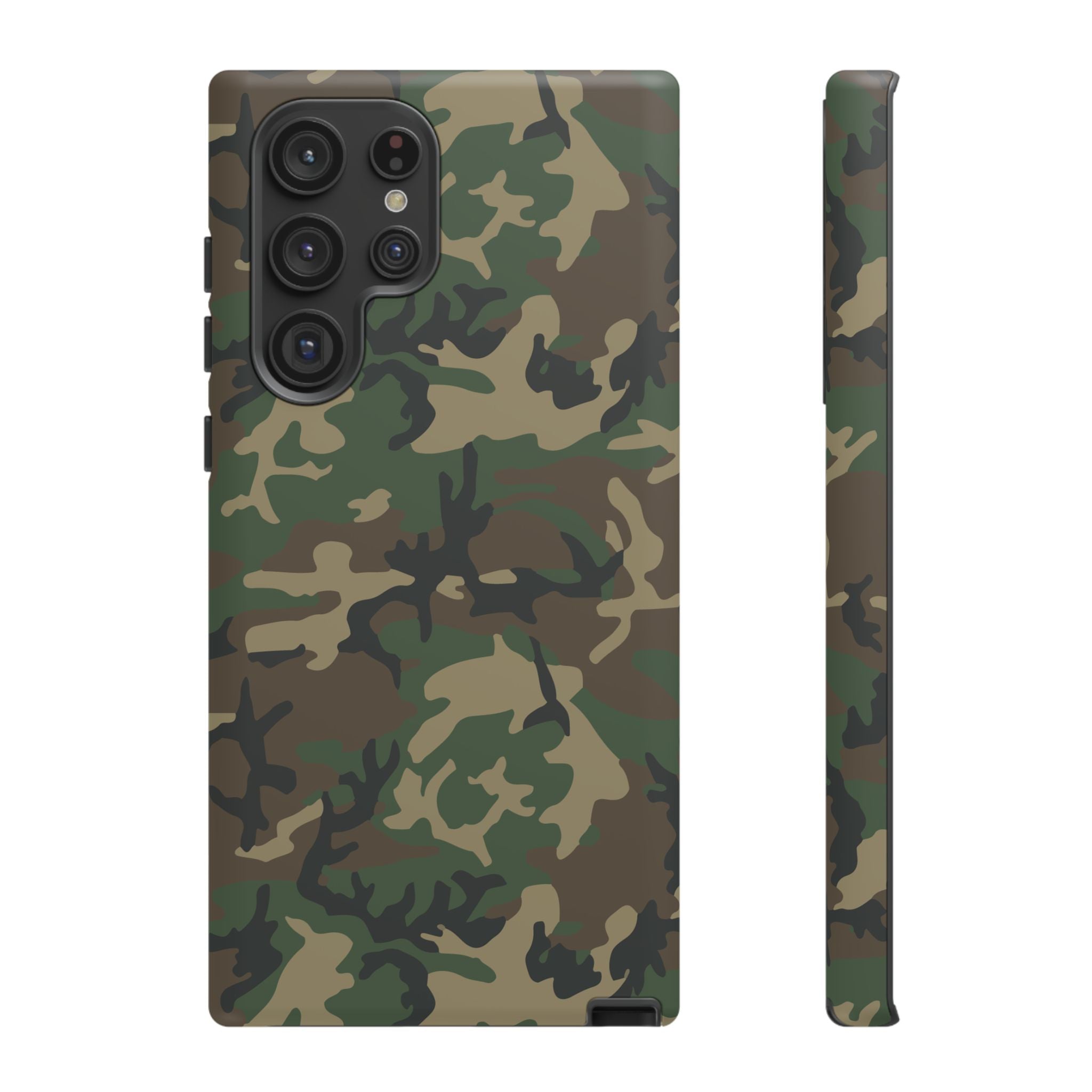 Woodland (M81) Tough Phone Case — Military-Inspired Dual-Layer Protective Cover