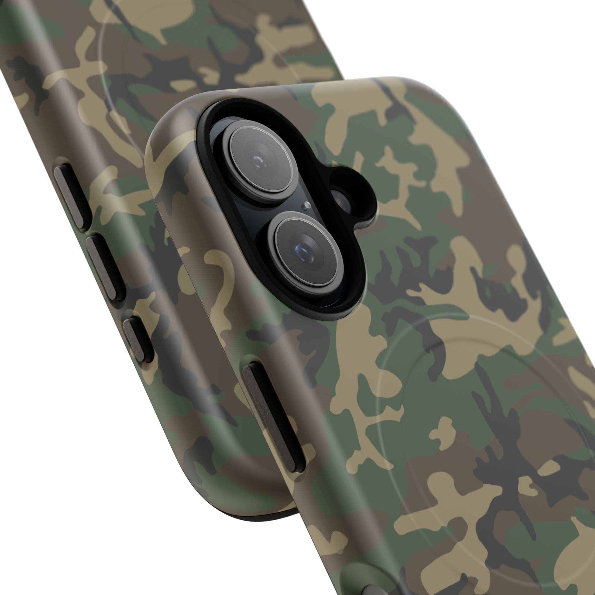 MagSafe® Compatible Tough Phone Case – M81 Woodland Camo | Rugged Military-Style Cover