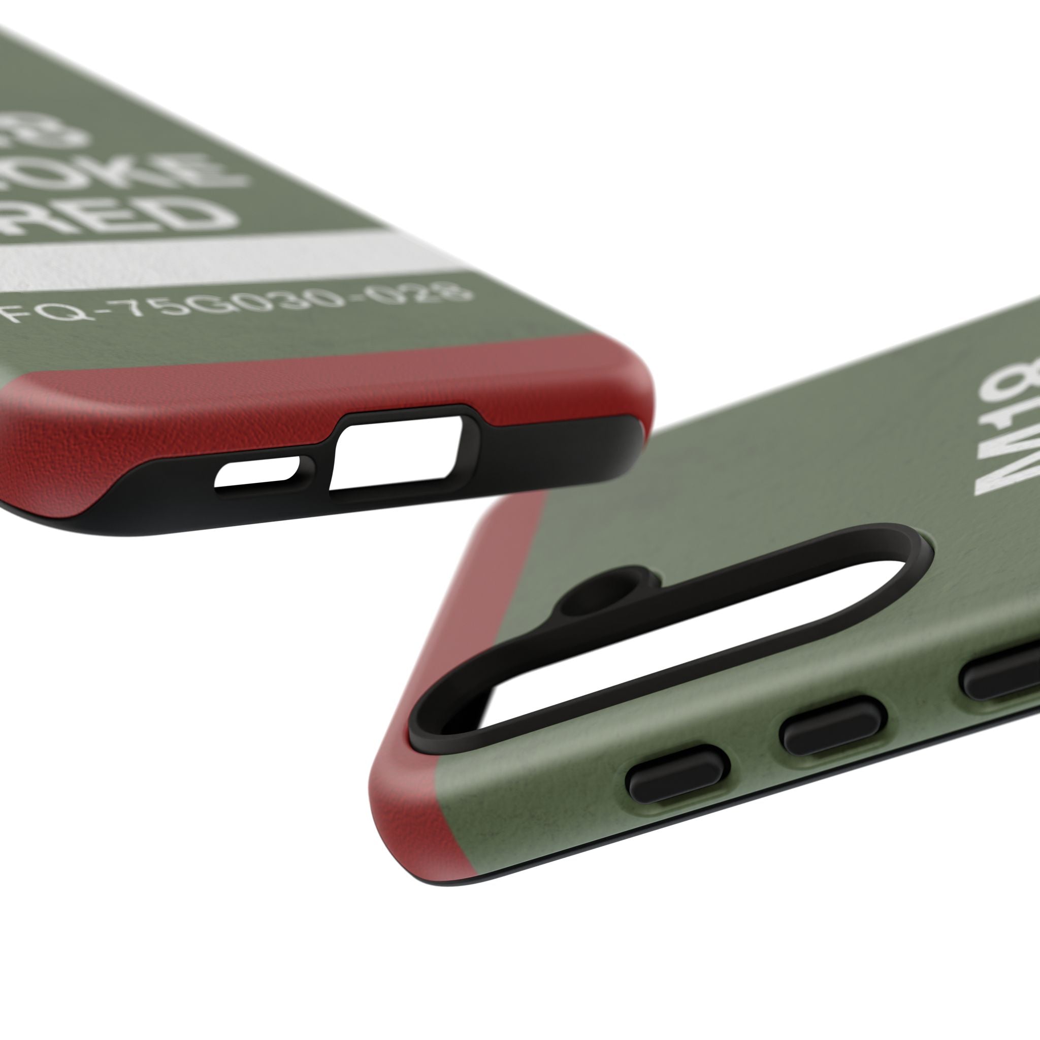 M18 Smoke Red Tough Phone Case | Military-Inspired Dual Layer Protective Cover