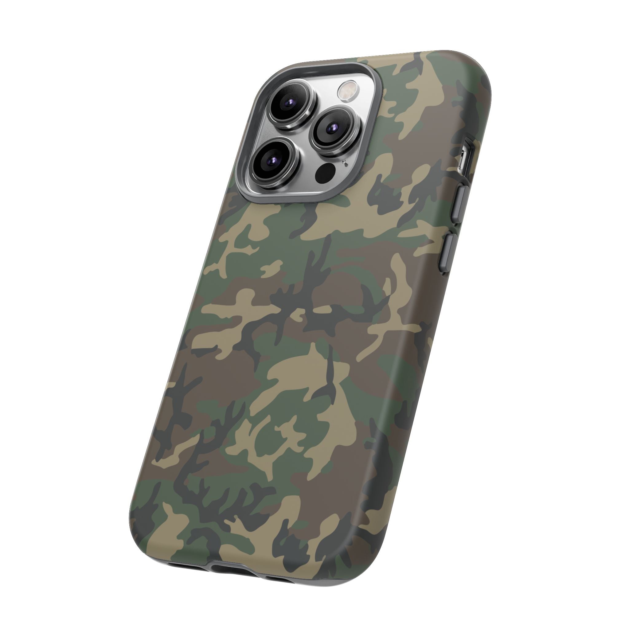 Woodland (M81) Tough Phone Case — Military-Inspired Dual-Layer Protective Cover