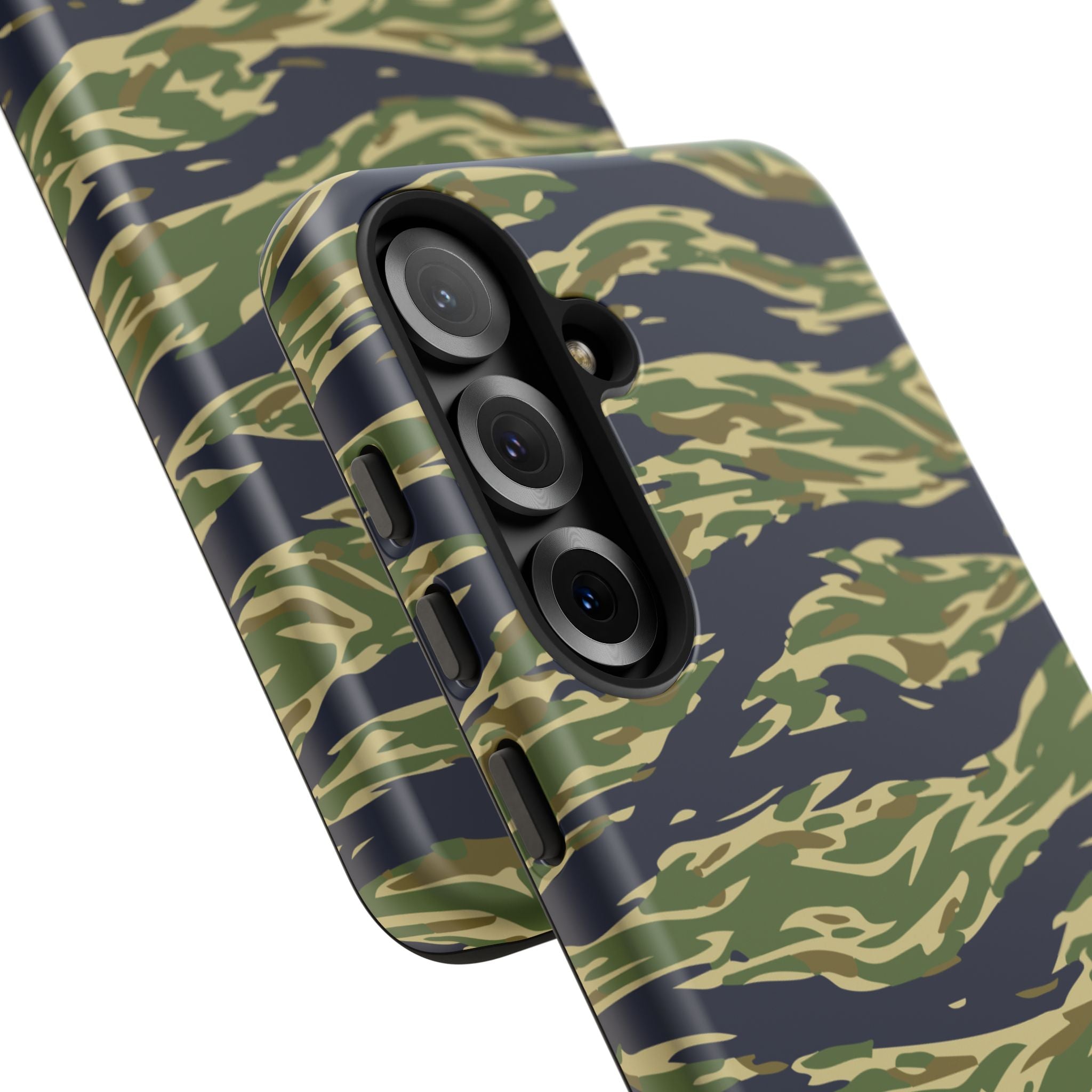 Tiger Stripe Camo Tough Phone Case | Military-Inspired Dual-Layer Protection