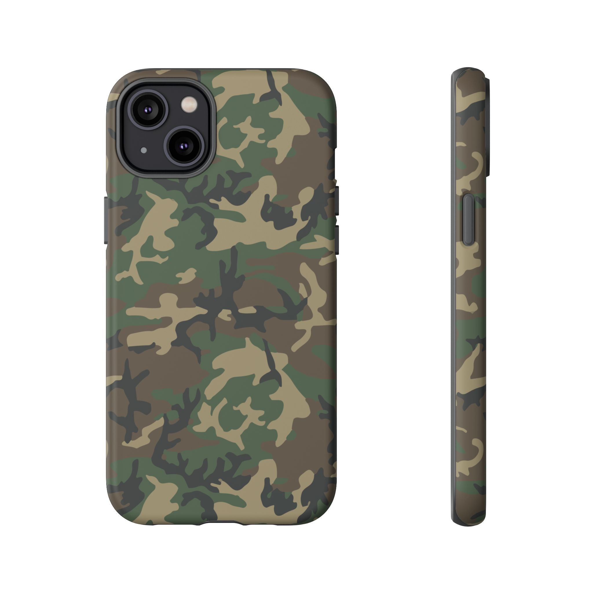 Woodland (M81) Tough Phone Case — Military-Inspired Dual-Layer Protective Cover