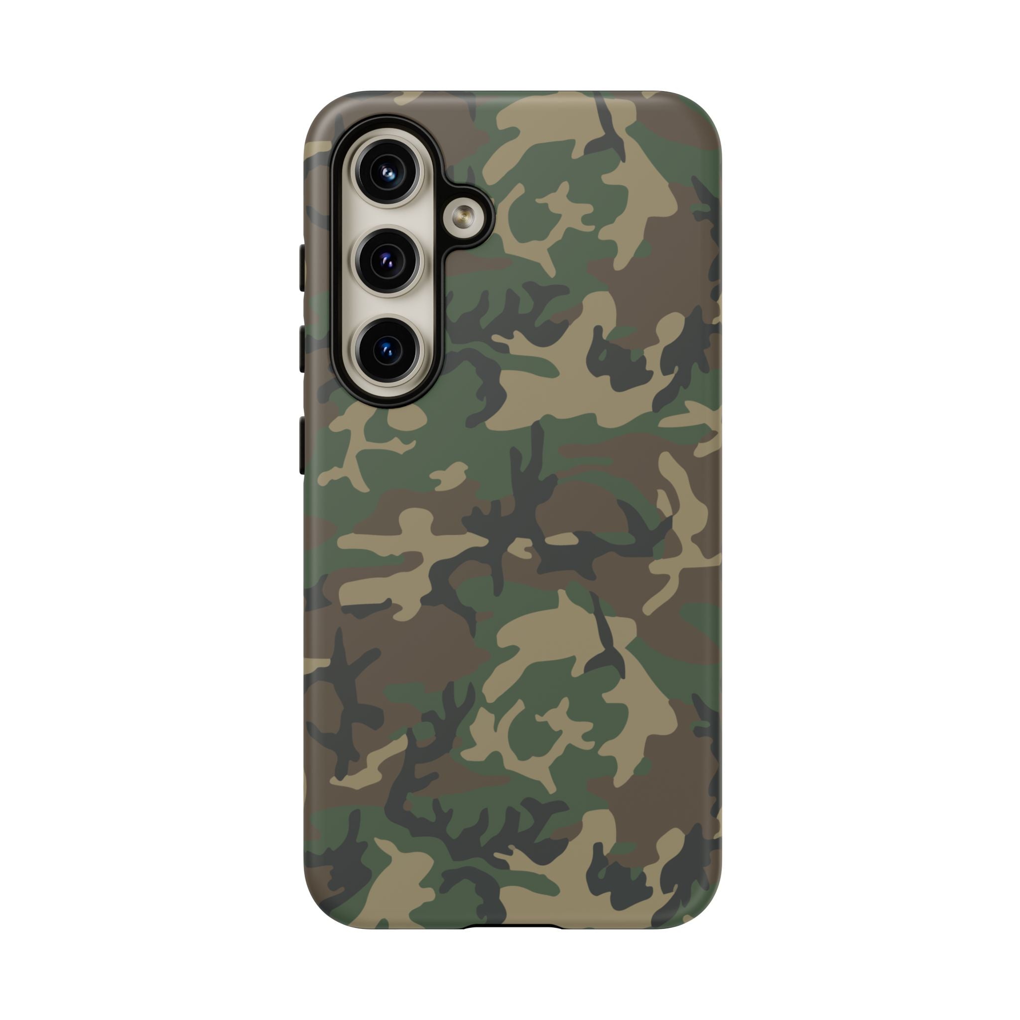 Woodland (M81) Tough Phone Case — Military-Inspired Dual-Layer Protective Cover