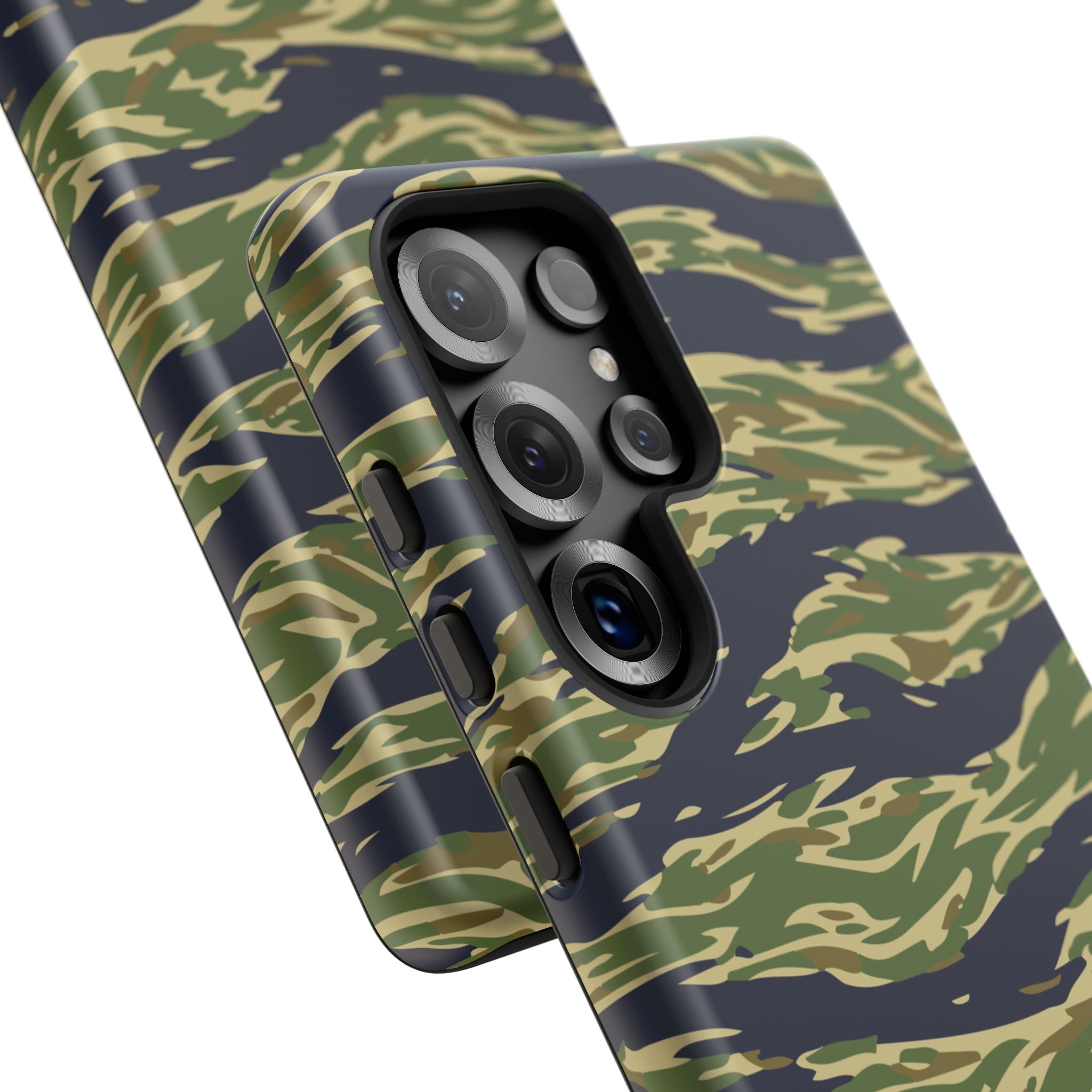 Tiger Stripe Camo Tough Phone Case | Military-Inspired Dual-Layer Protection