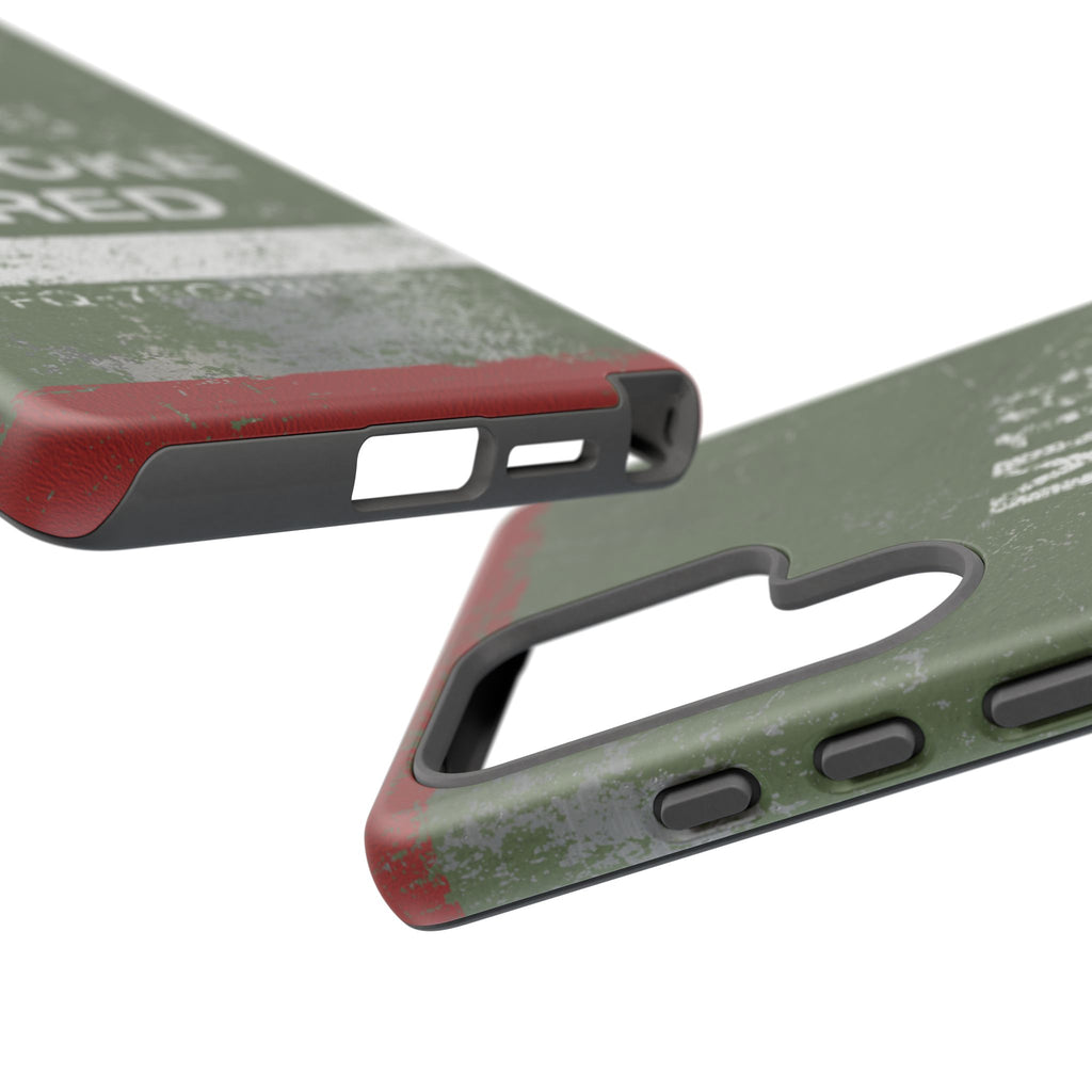 M18 Smoke Red (Distressed) Phone Case | Military-Inspired Dual Layer Protective Cover