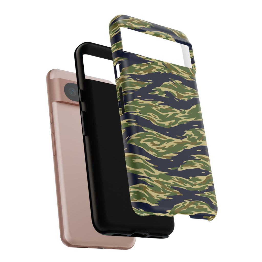 Tiger Stripe Camo Tough Phone Case | Military-Inspired Dual-Layer Protection