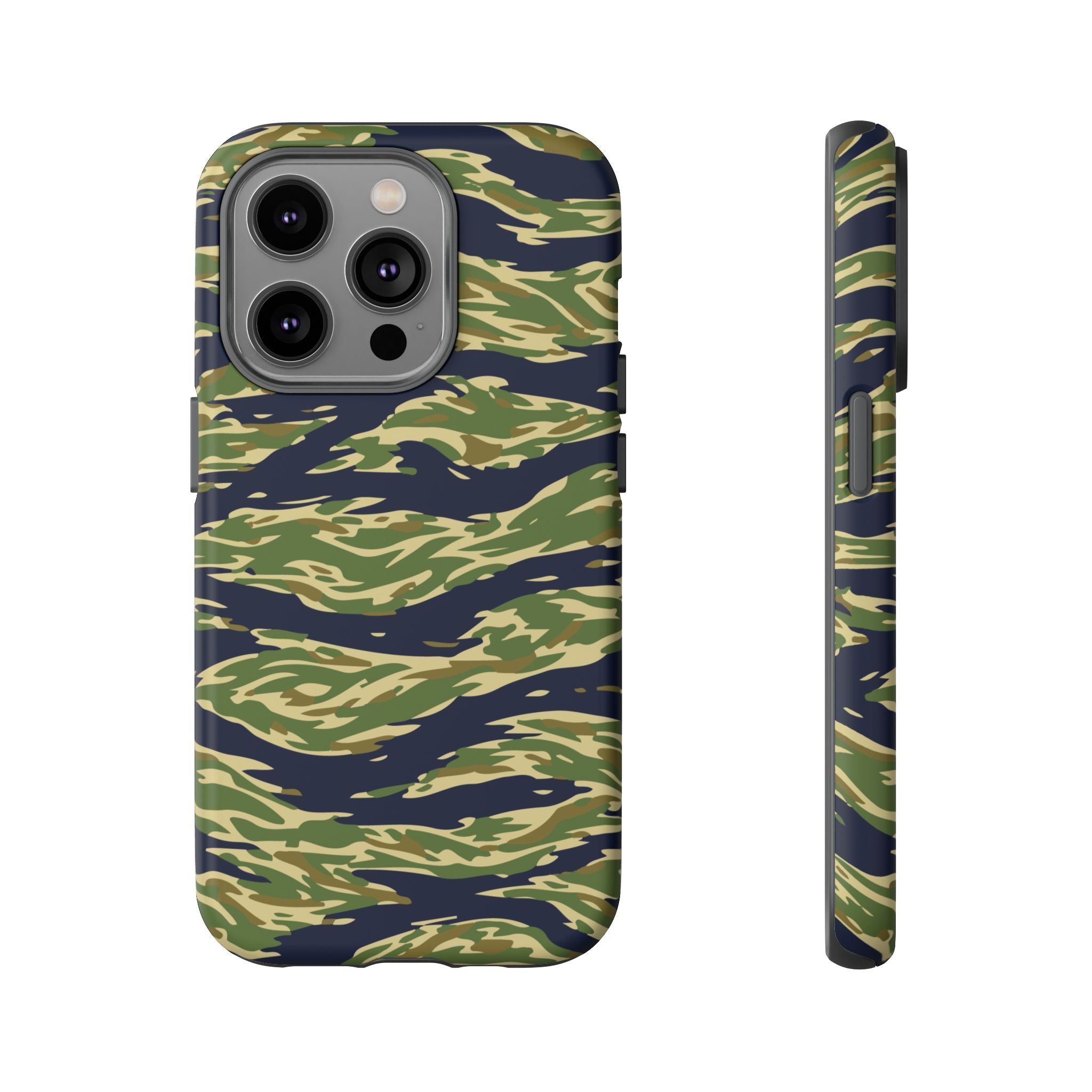 Tiger Stripe Camo Tough Phone Case | Military-Inspired Dual-Layer Protection