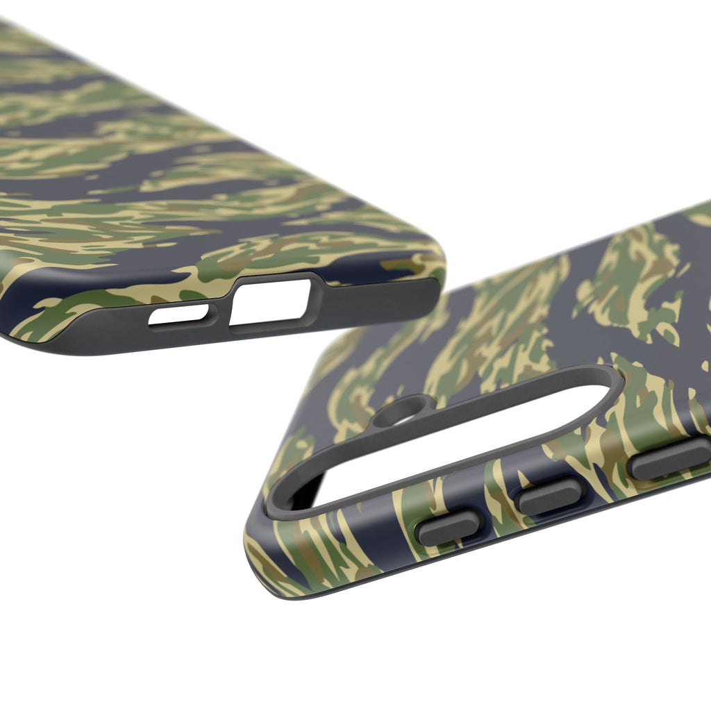 Tiger Stripe Camo Tough Phone Case | Military-Inspired Dual-Layer Protection