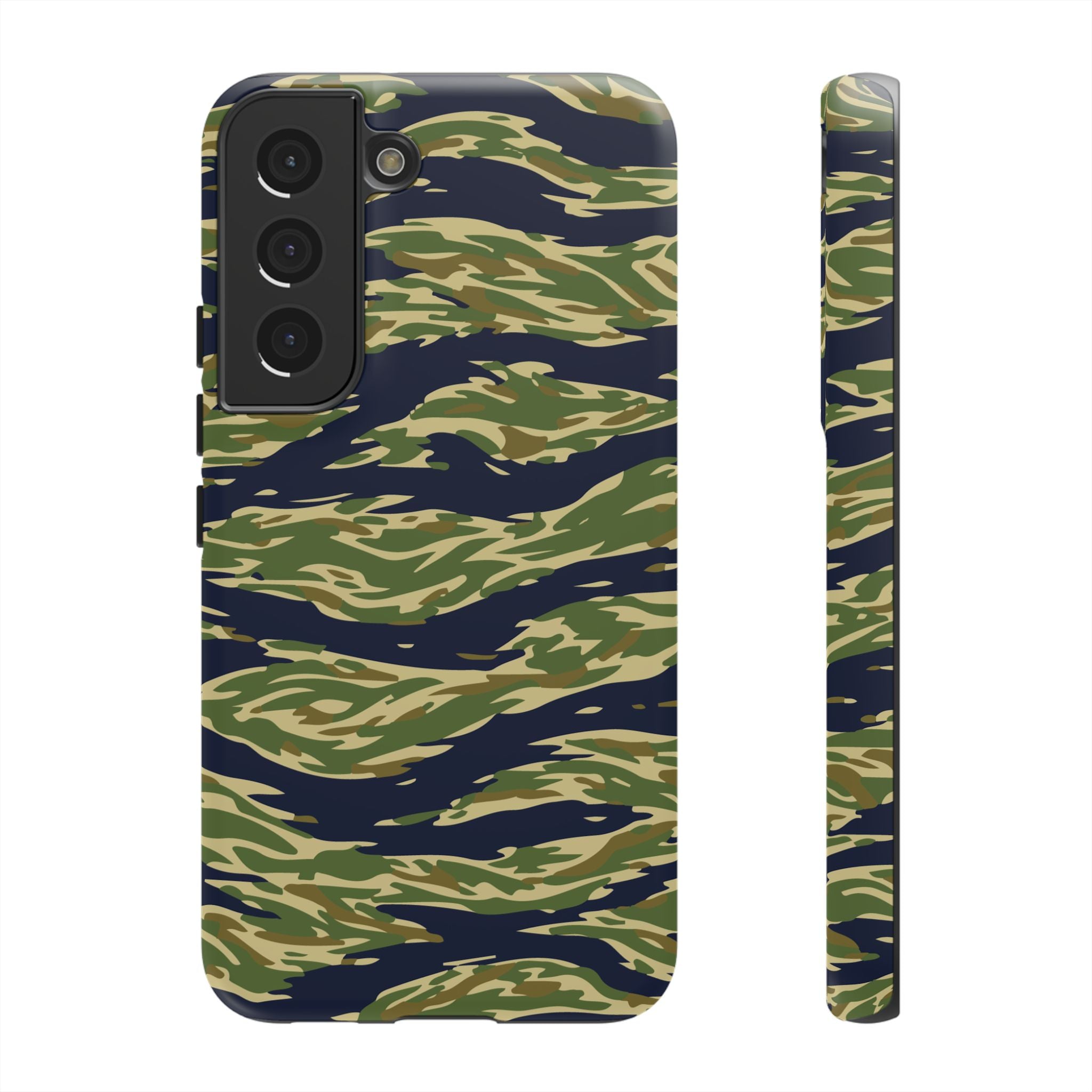 Tiger Stripe Camo Tough Phone Case | Military-Inspired Dual-Layer Protection