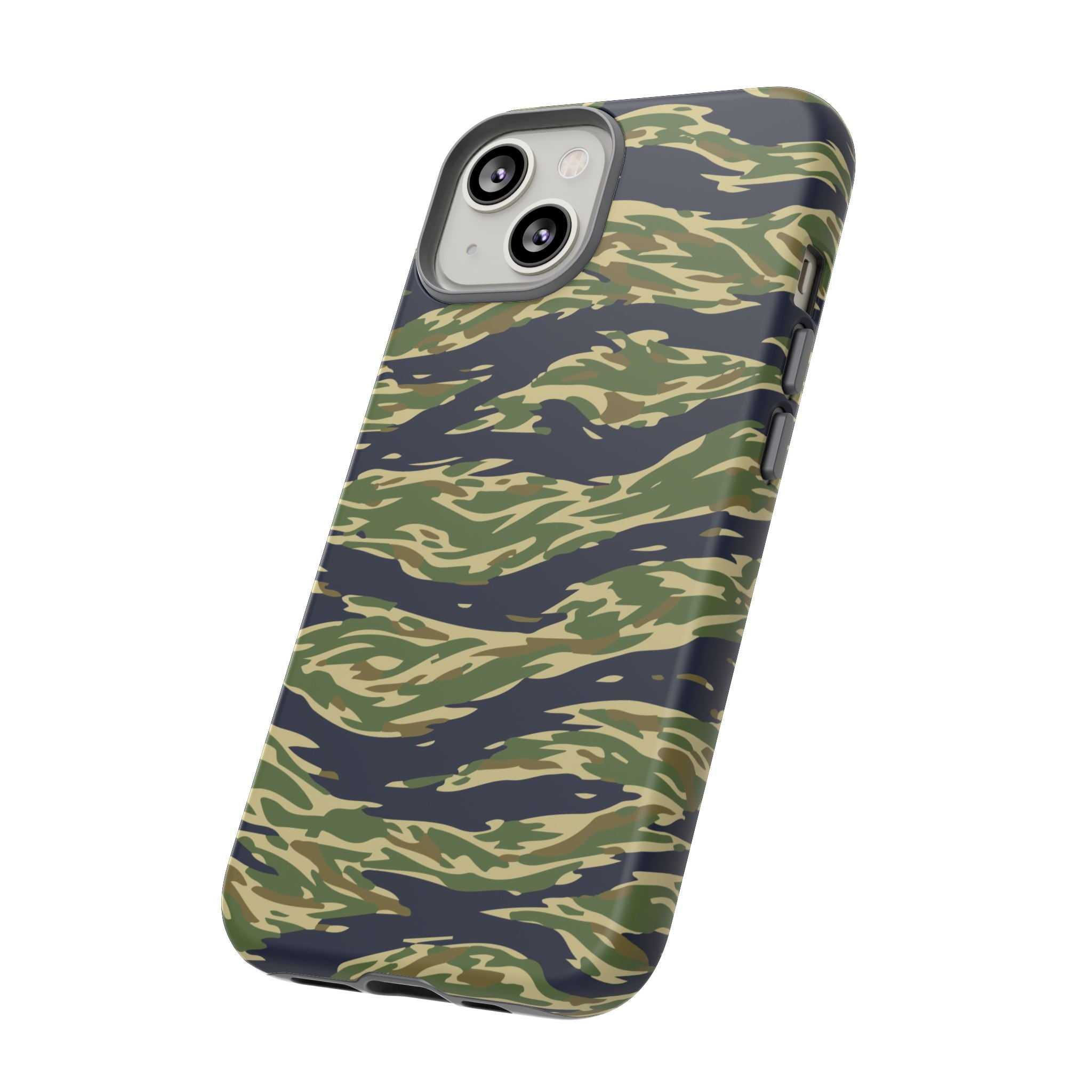 Tiger Stripe Camo Tough Phone Case | Military-Inspired Dual-Layer Protection
