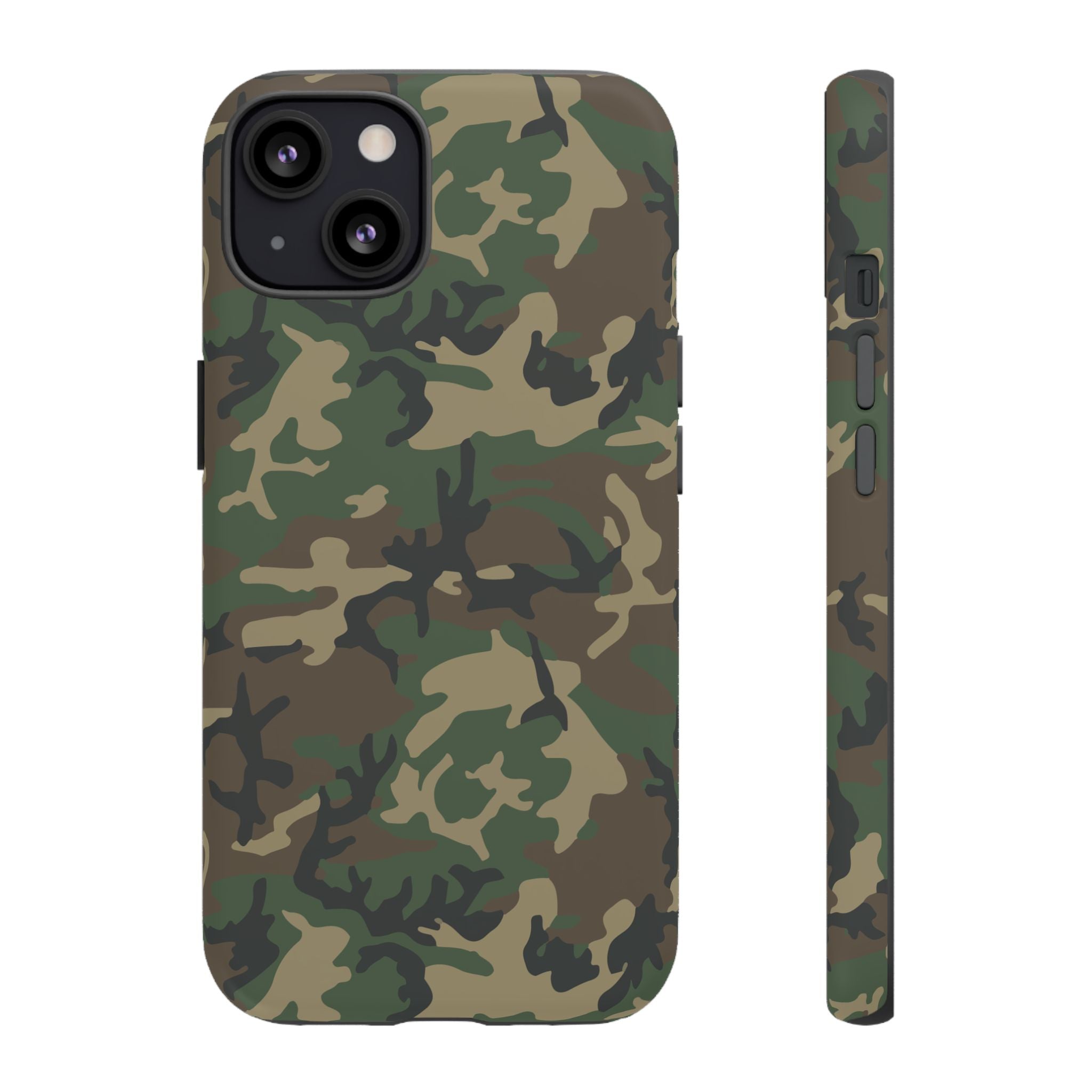 Woodland (M81) Tough Phone Case — Military-Inspired Dual-Layer Protective Cover