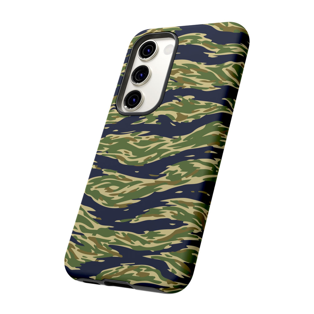 Tiger Stripe Camo Tough Phone Case | Military-Inspired Dual-Layer Protection