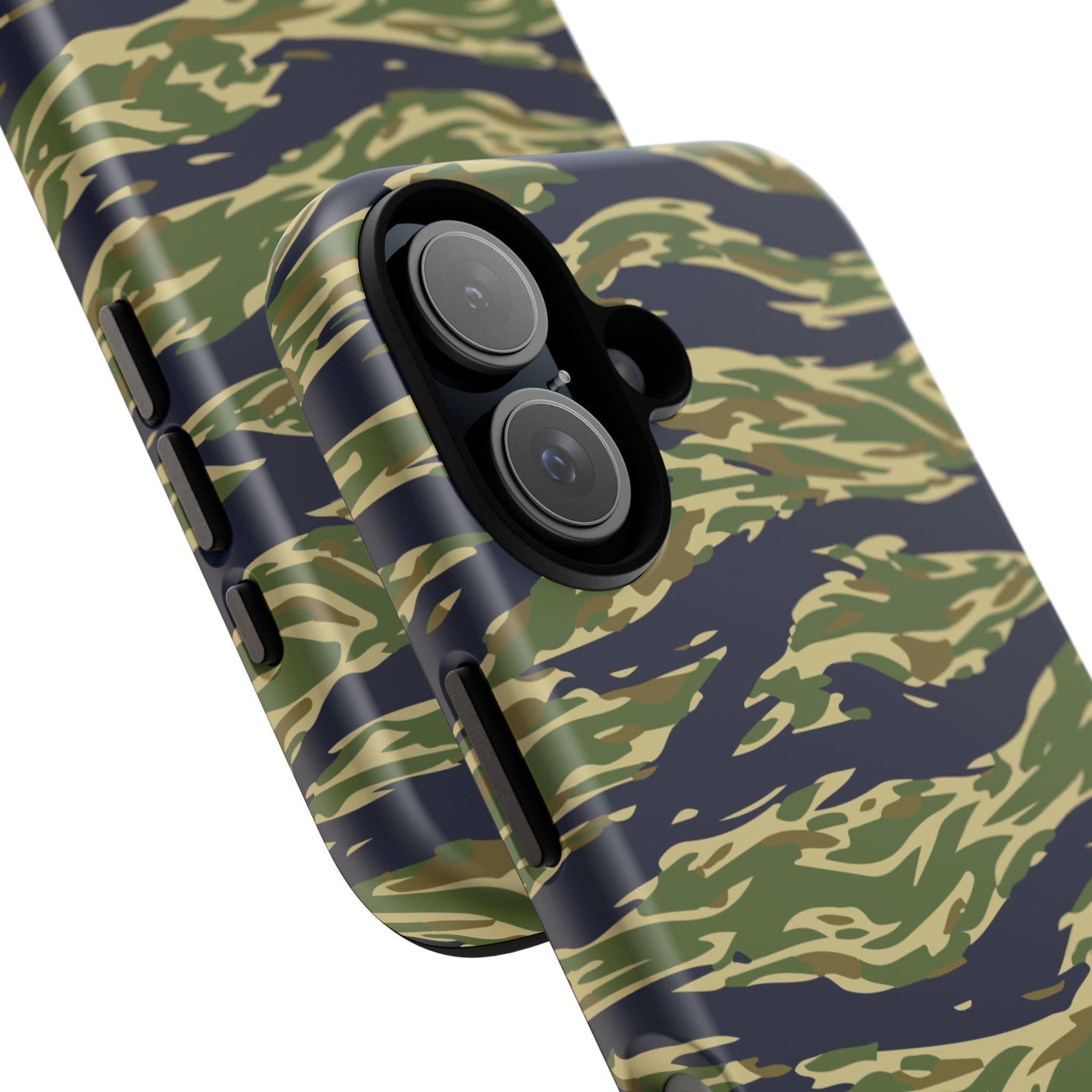 Tiger Stripe Camo Tough Phone Case | Military-Inspired Dual-Layer Protection