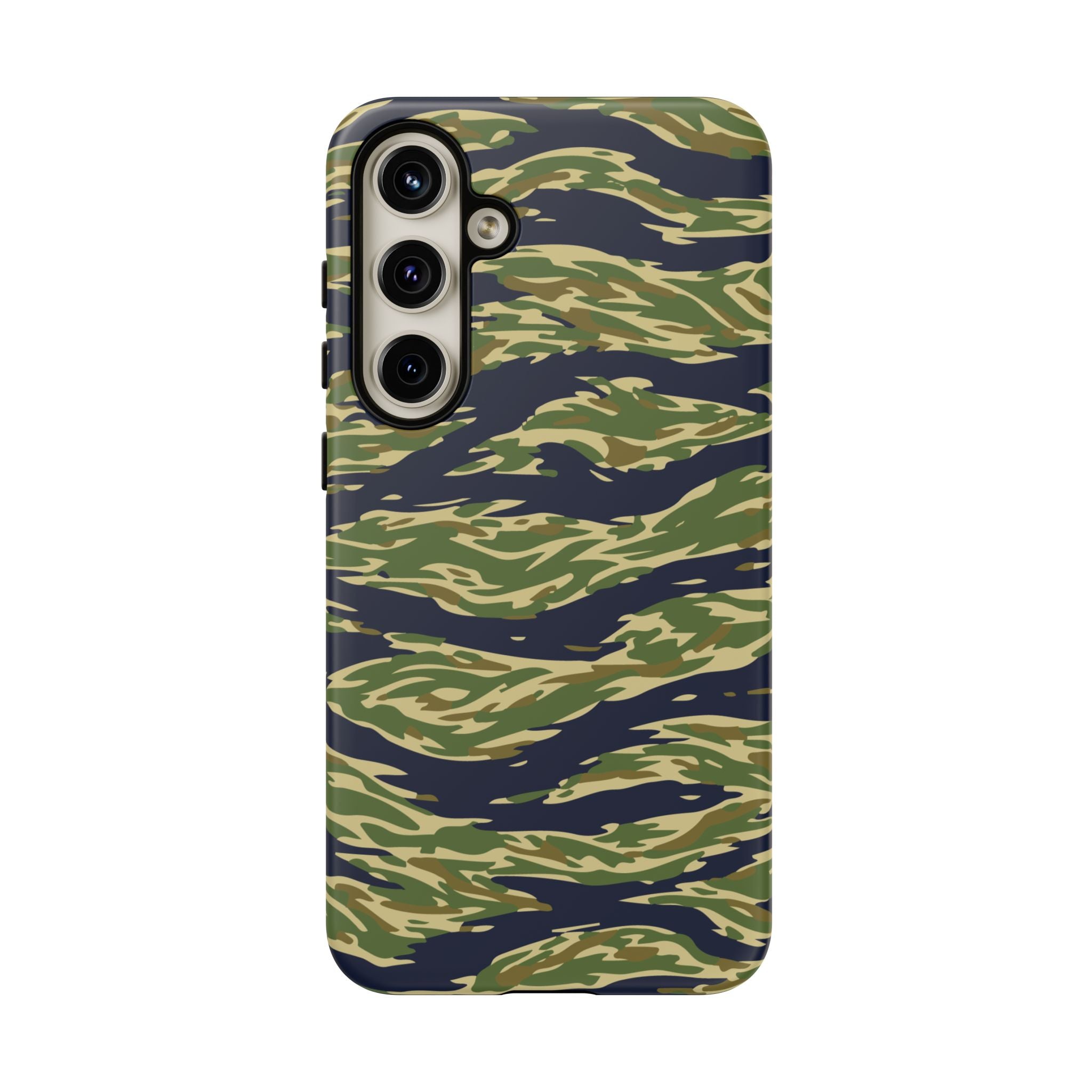 Tiger Stripe Camo Tough Phone Case | Military-Inspired Dual-Layer Protection