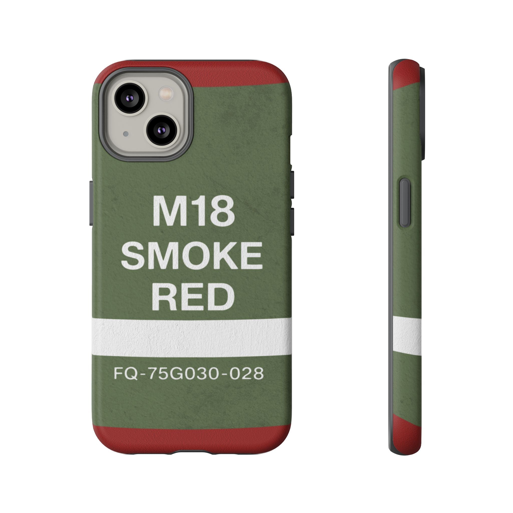M18 Smoke Red Tough Phone Case | Military-Inspired Dual Layer Protective Cover