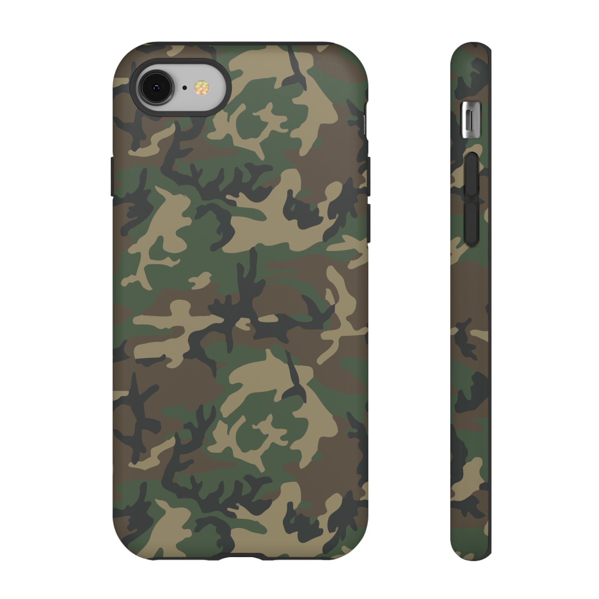 Woodland (M81) Tough Phone Case — Military-Inspired Dual-Layer Protective Cover