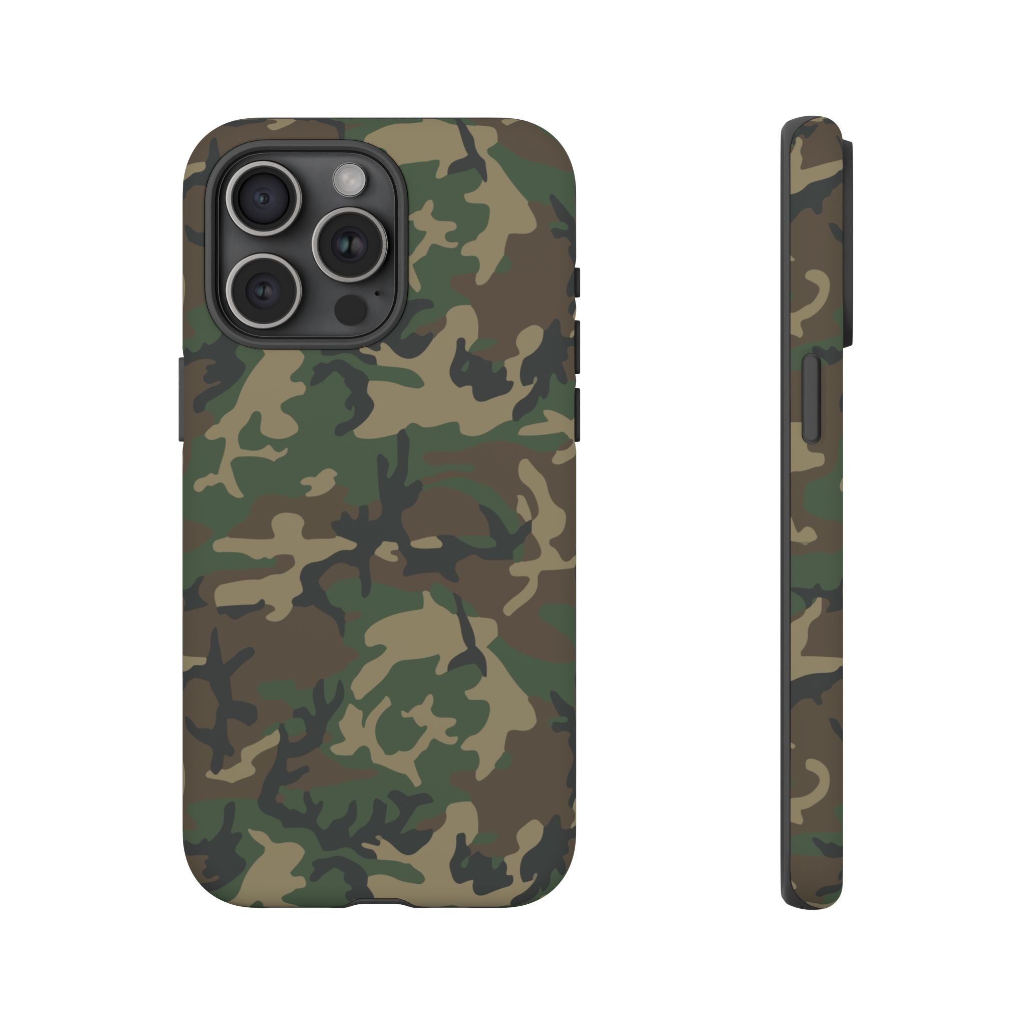 Woodland (M81) Tough Phone Case — Military-Inspired Dual-Layer Protective Cover
