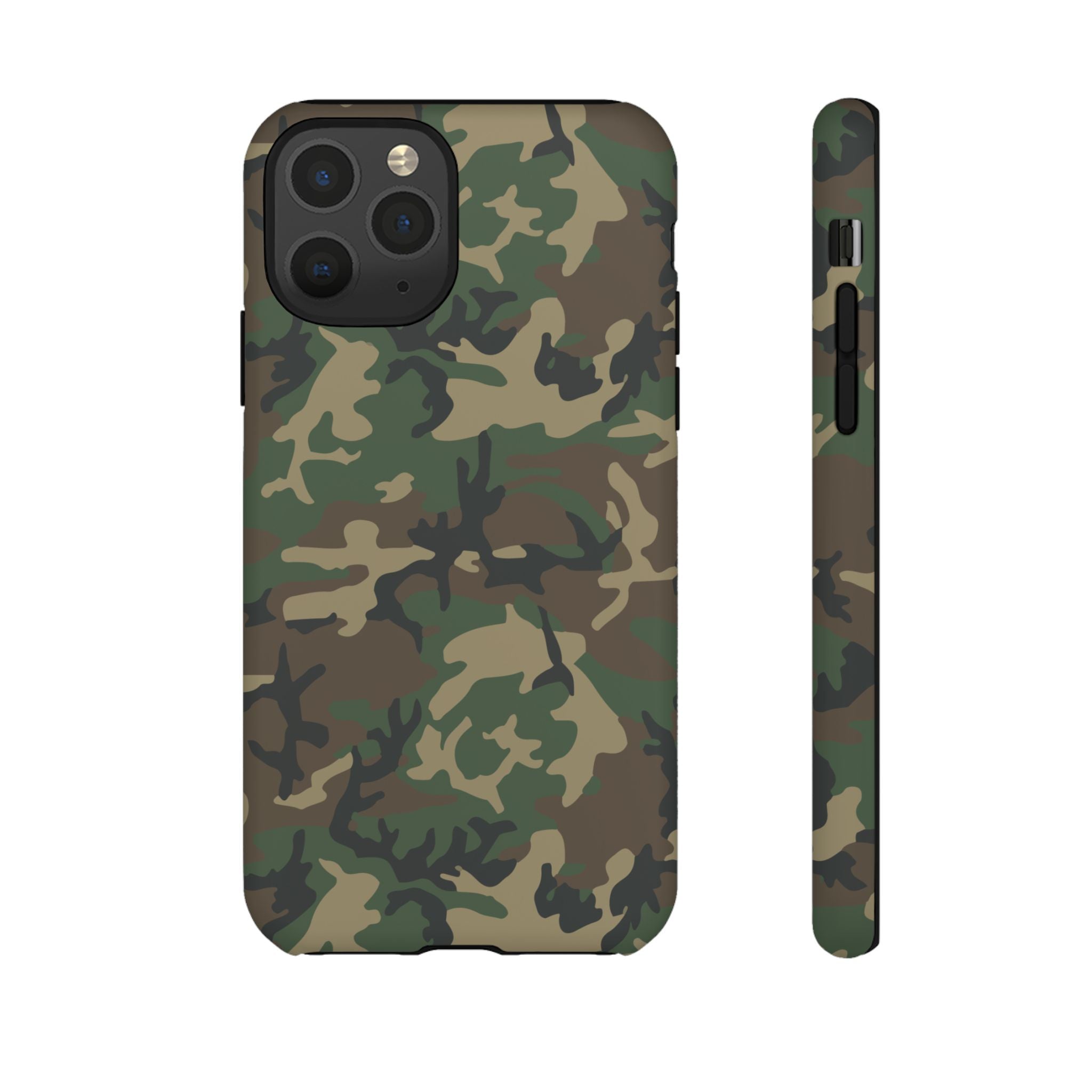 Woodland (M81) Tough Phone Case — Military-Inspired Dual-Layer Protective Cover