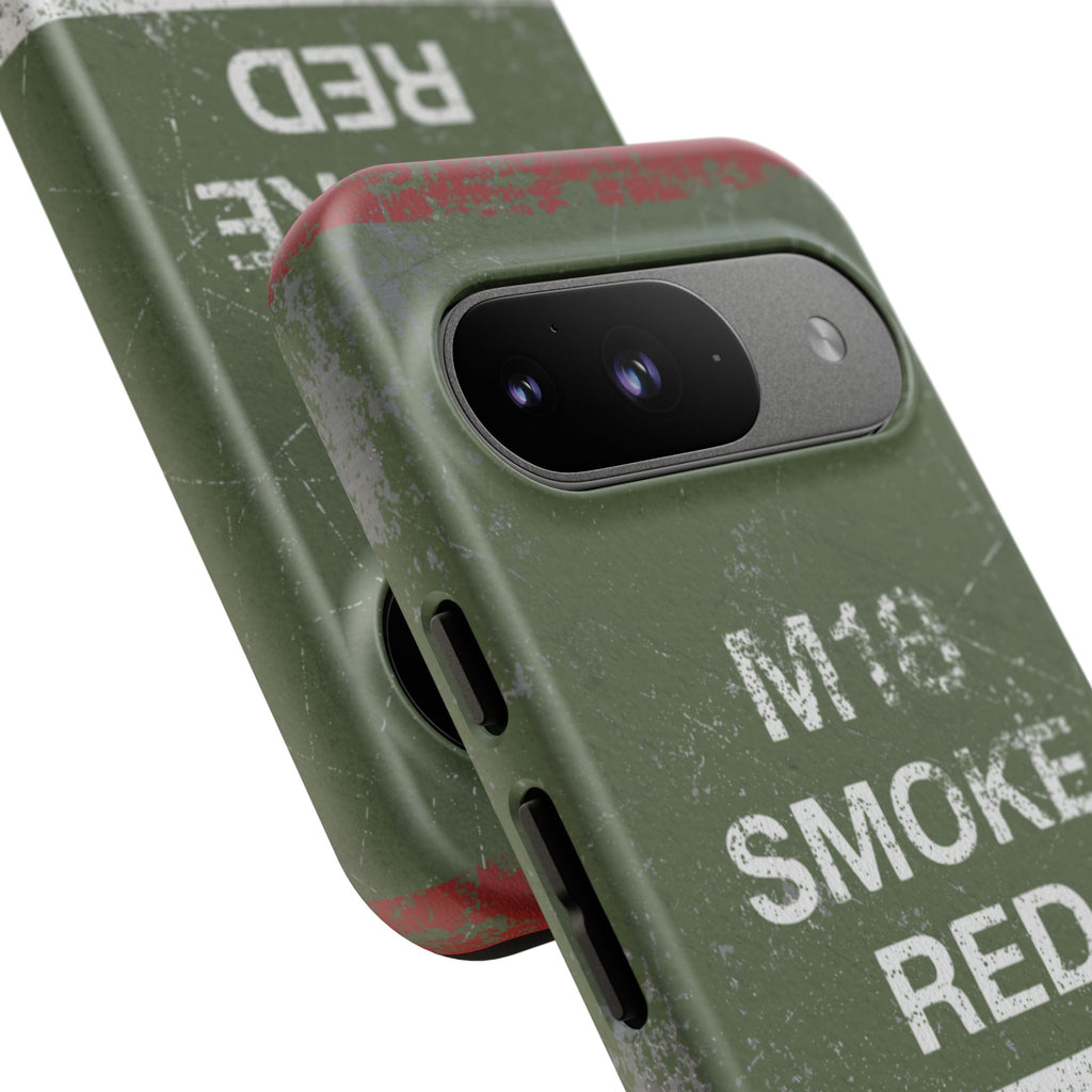 M18 Smoke Red (Distressed) Phone Case | Military-Inspired Dual Layer Protective Cover