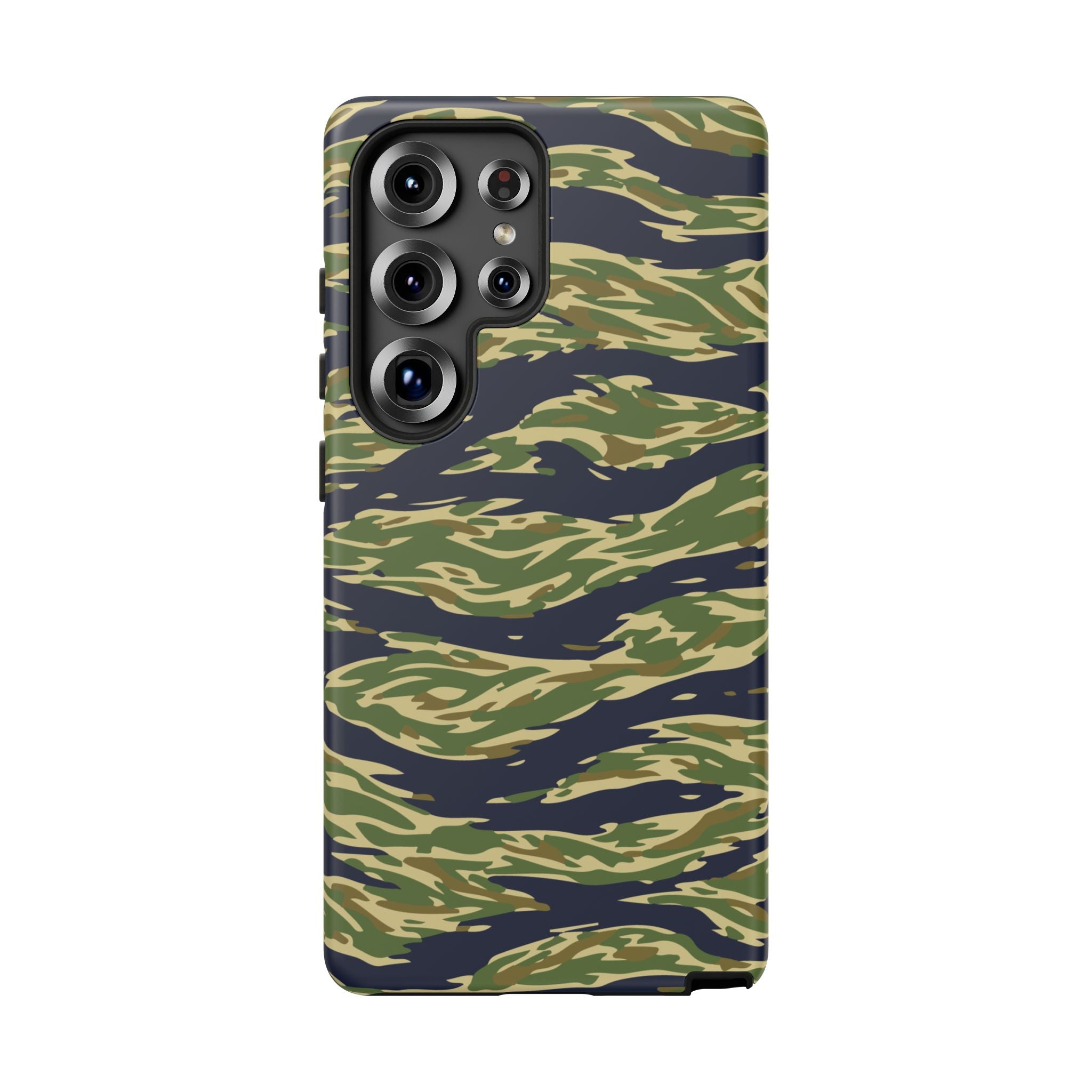 Tiger Stripe Camo Tough Phone Case | Military-Inspired Dual-Layer Protection