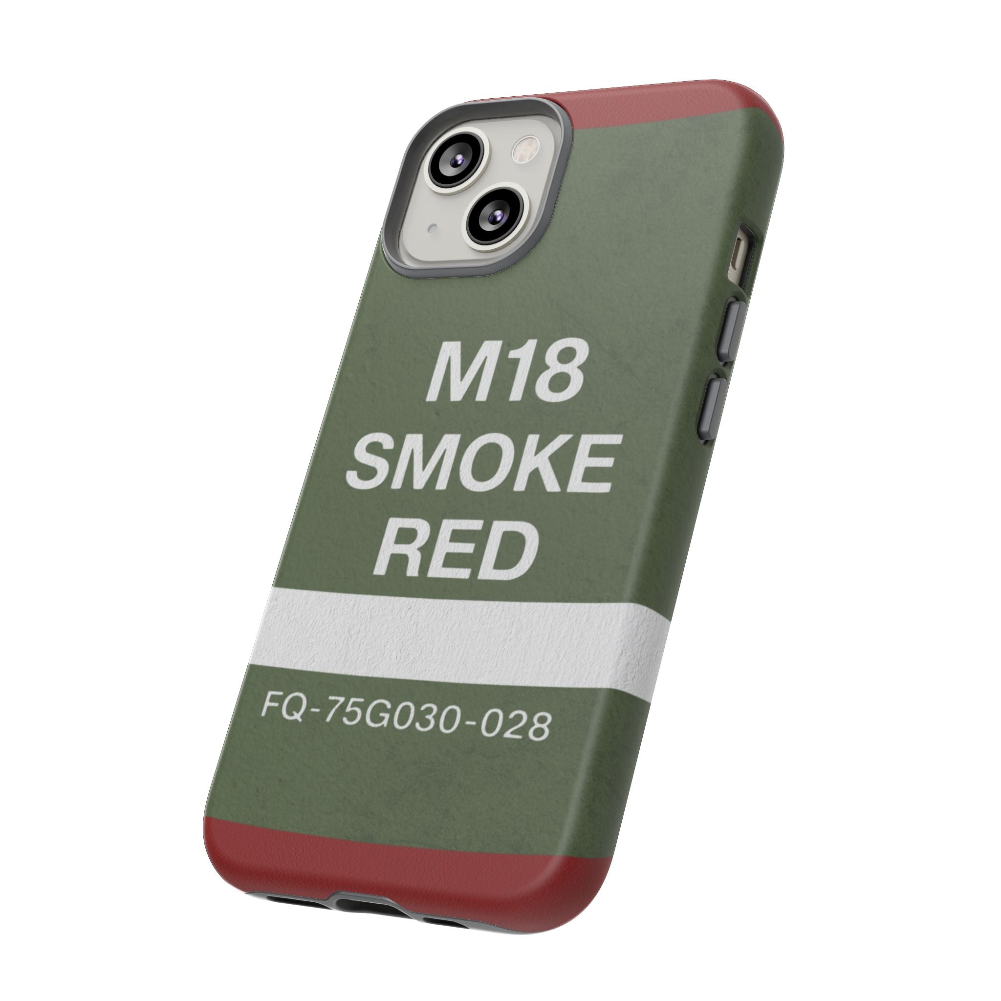 M18 Smoke Red Tough Phone Case | Military-Inspired Dual Layer Protective Cover