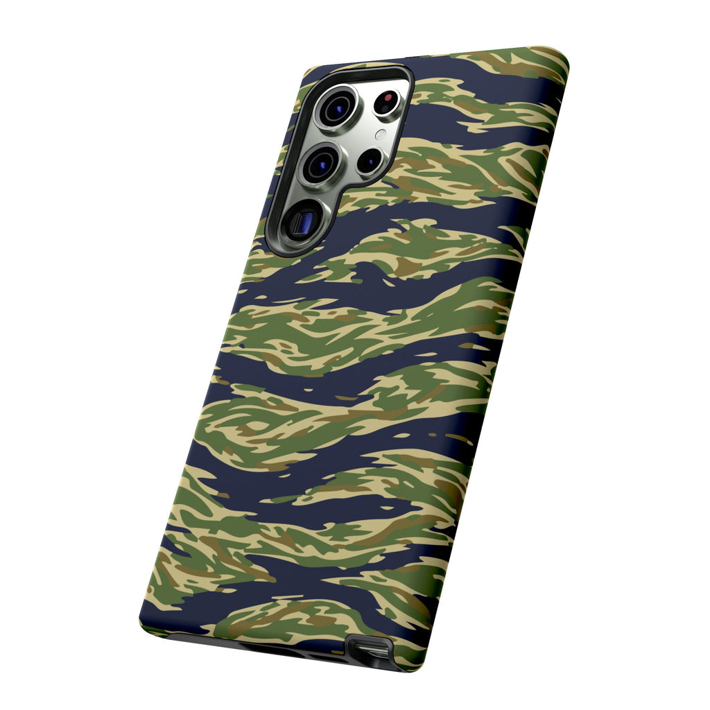 Tiger Stripe Camo Tough Phone Case | Military-Inspired Dual-Layer Protection