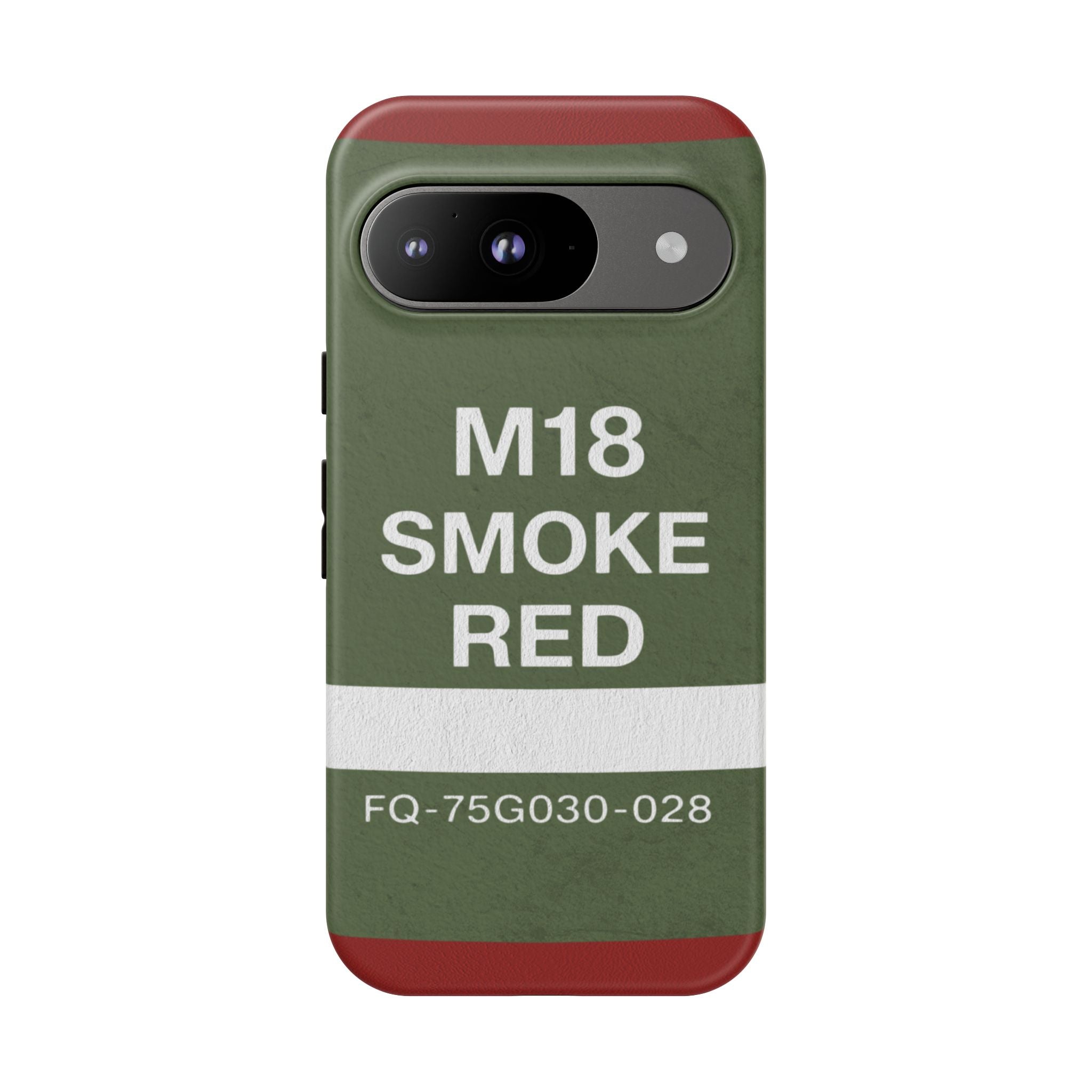 M18 Smoke Red Tough Phone Case | Military-Inspired Dual Layer Protective Cover