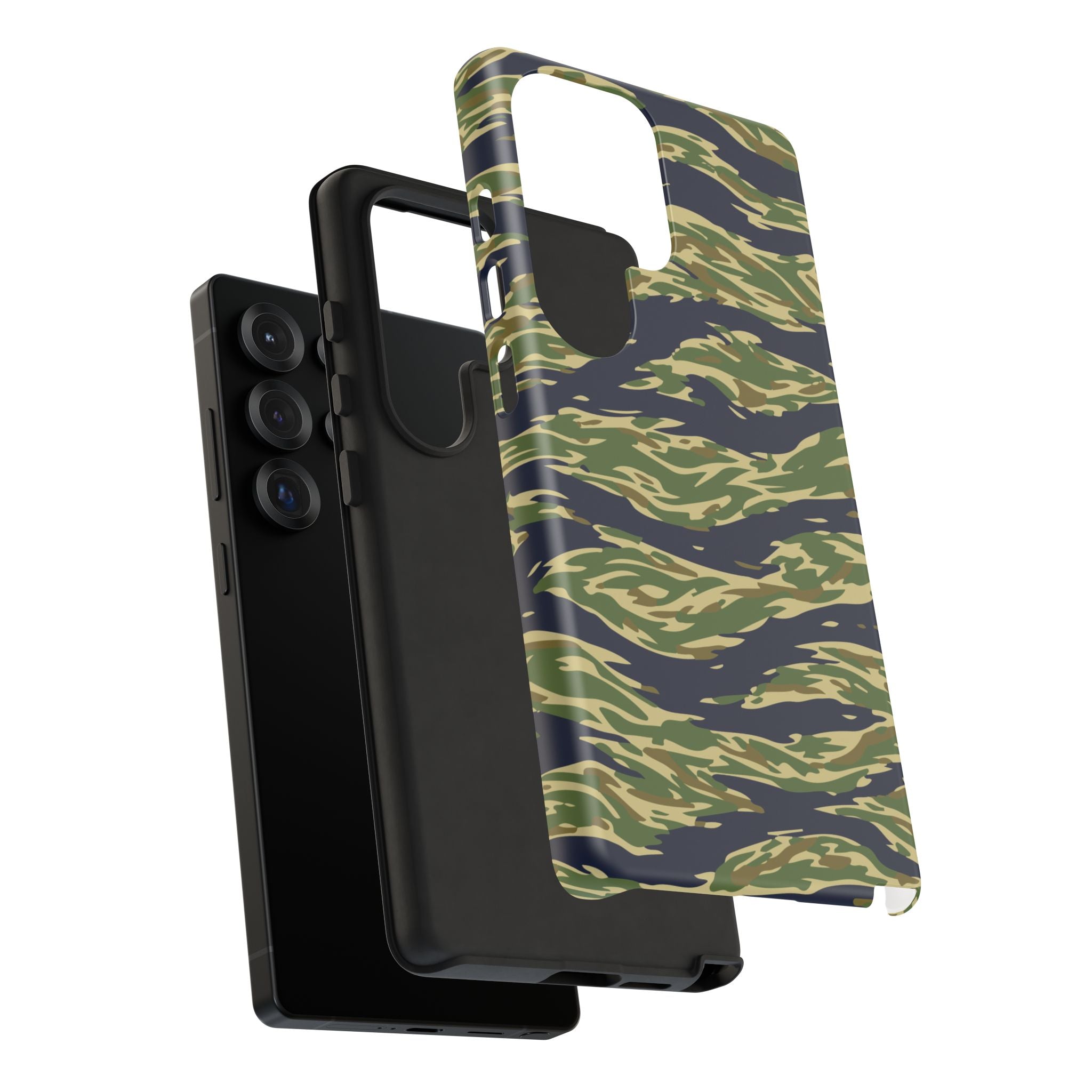 Tiger Stripe Camo Tough Phone Case | Military-Inspired Dual-Layer Protection
