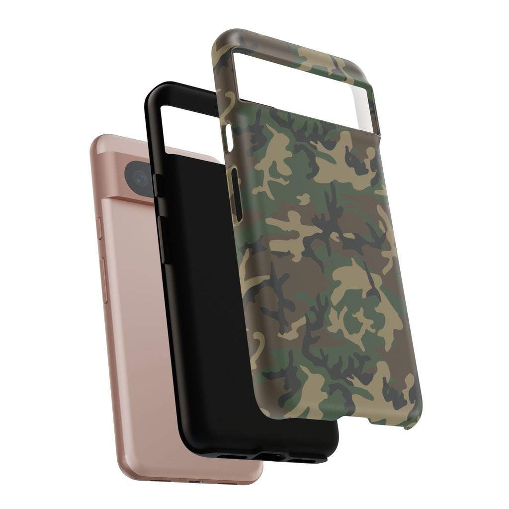 Woodland (M81) Tough Phone Case — Military-Inspired Dual-Layer Protective Cover