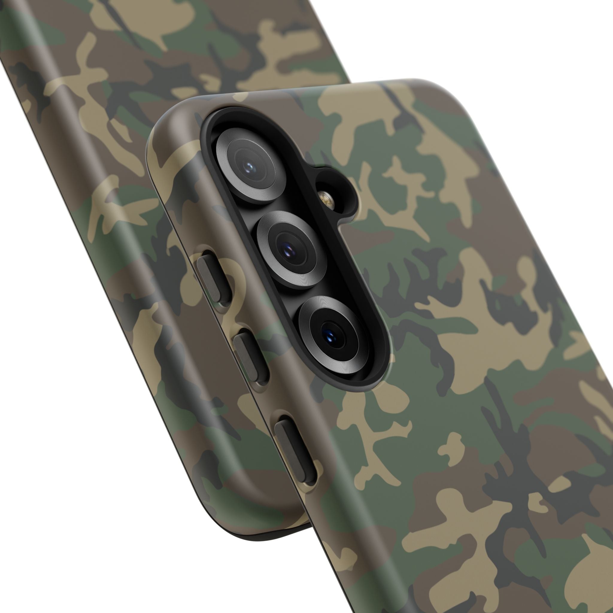 Woodland (M81) Tough Phone Case — Military-Inspired Dual-Layer Protective Cover