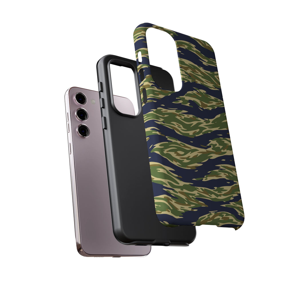 Tiger Stripe Camo Tough Phone Case | Military-Inspired Dual-Layer Protection