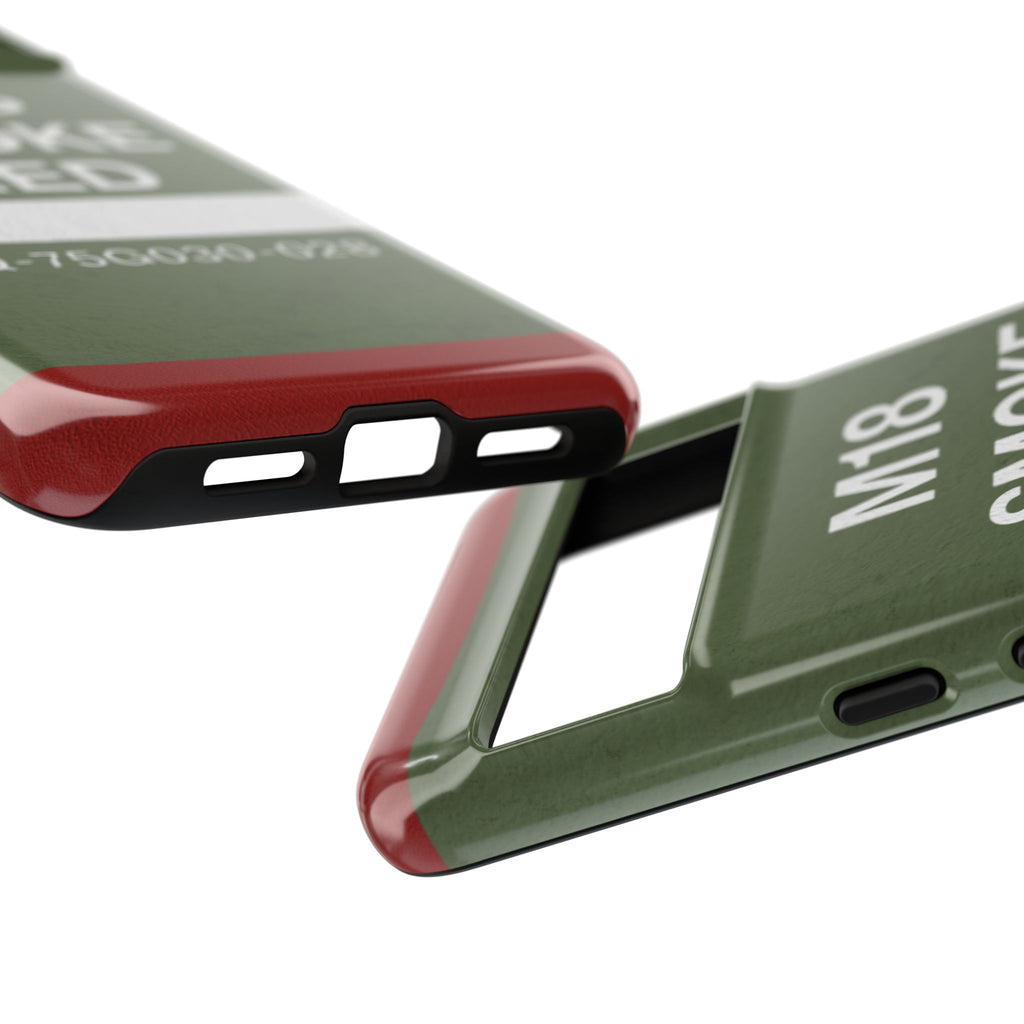 M18 Smoke Red Tough Phone Case | Military-Inspired Dual Layer Protective Cover