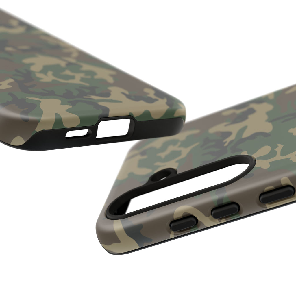 Woodland (M81) Tough Phone Case — Military-Inspired Dual-Layer Protective Cover
