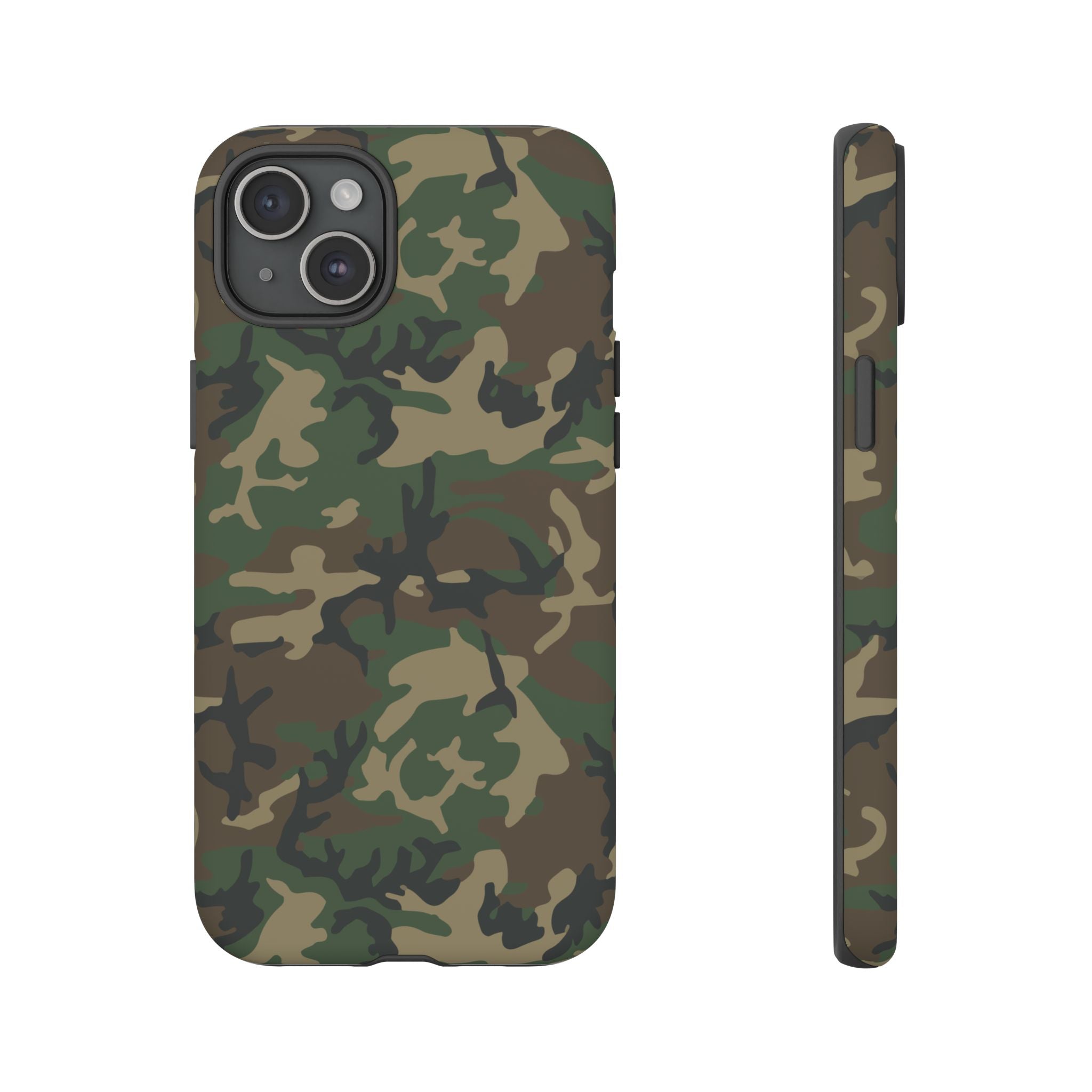 Woodland (M81) Tough Phone Case — Military-Inspired Dual-Layer Protective Cover