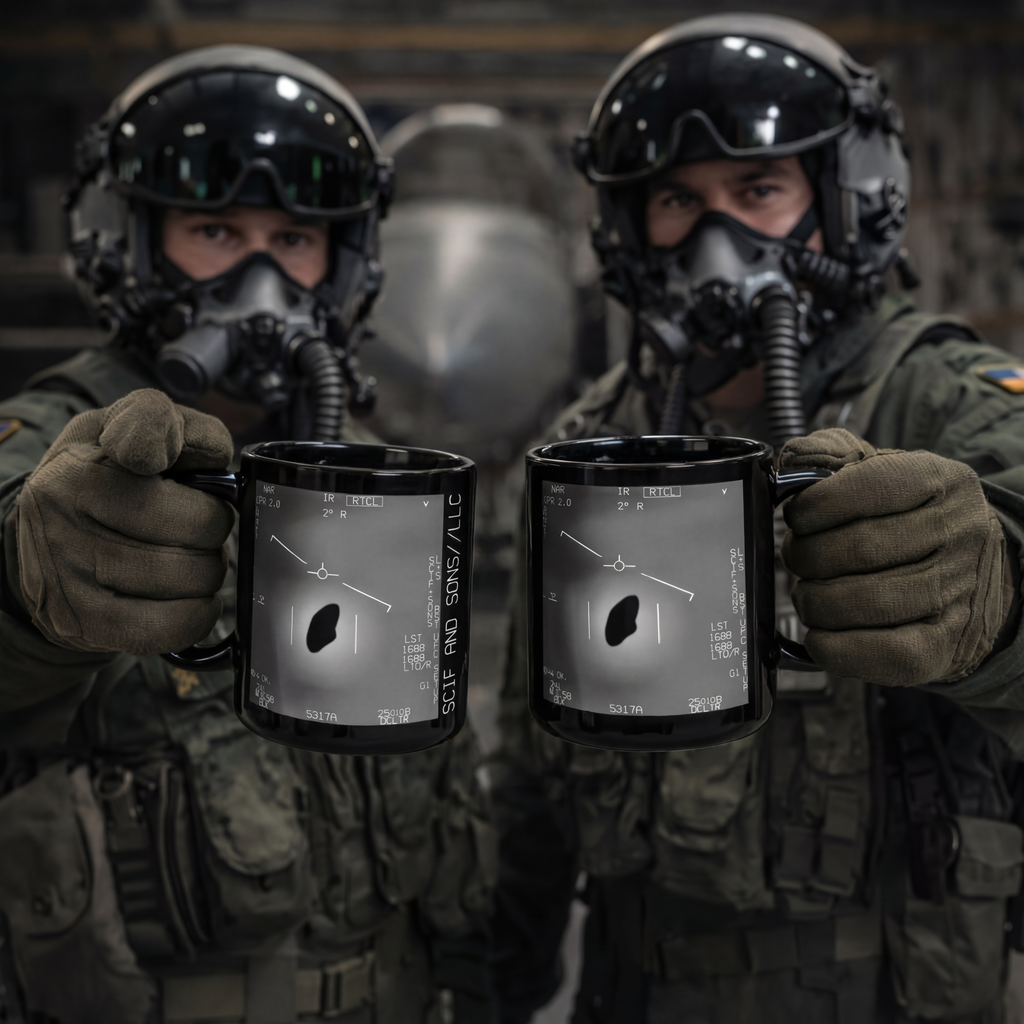 UAP - Disclosure Mug (Pentagon GIMBAL FLIR Footage) | 15oz Black Coffee Mug
